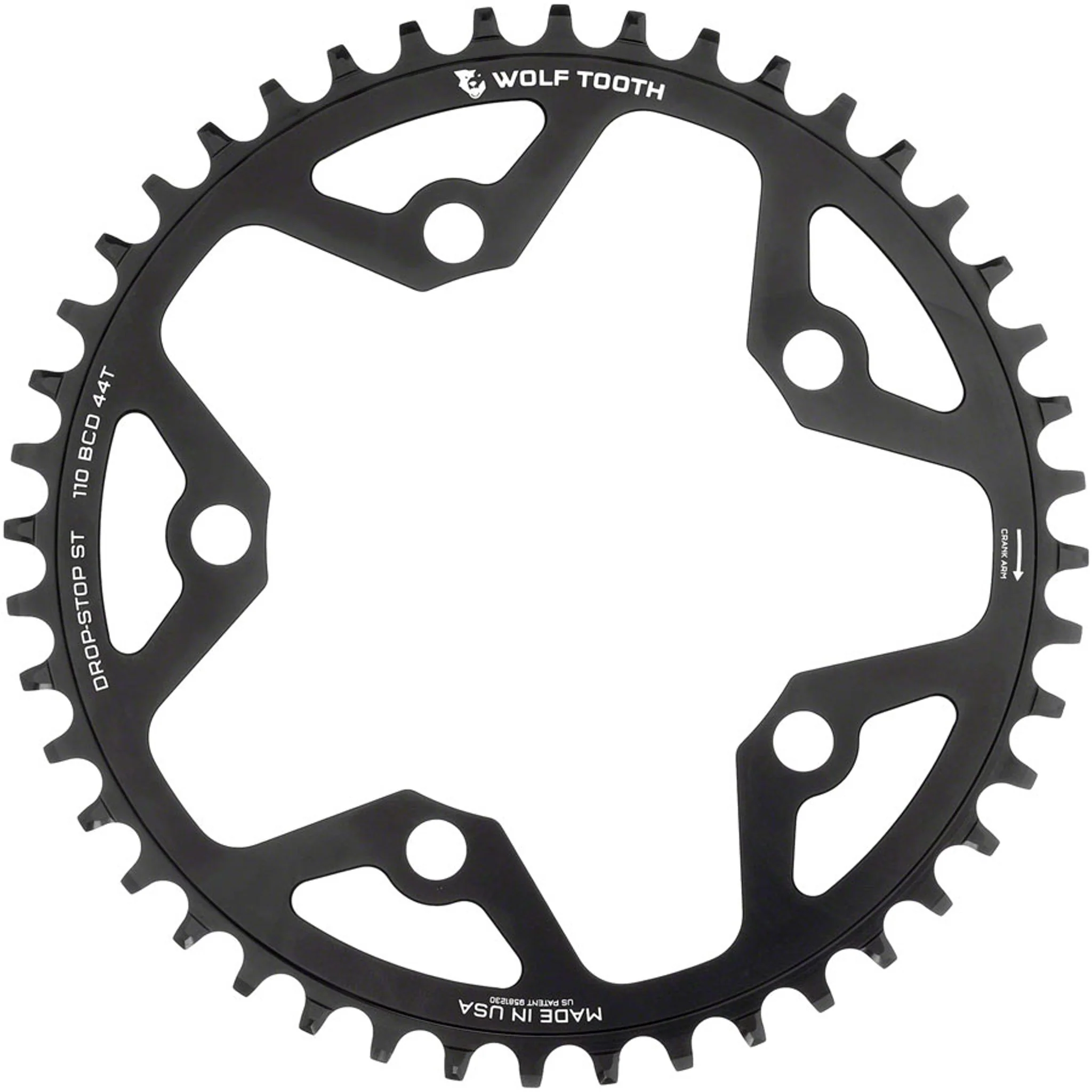 110 BCD 5-Bolt Gravel/CX/Road Chainring for 12-Speed Shimano HG+ Chain - Image 2