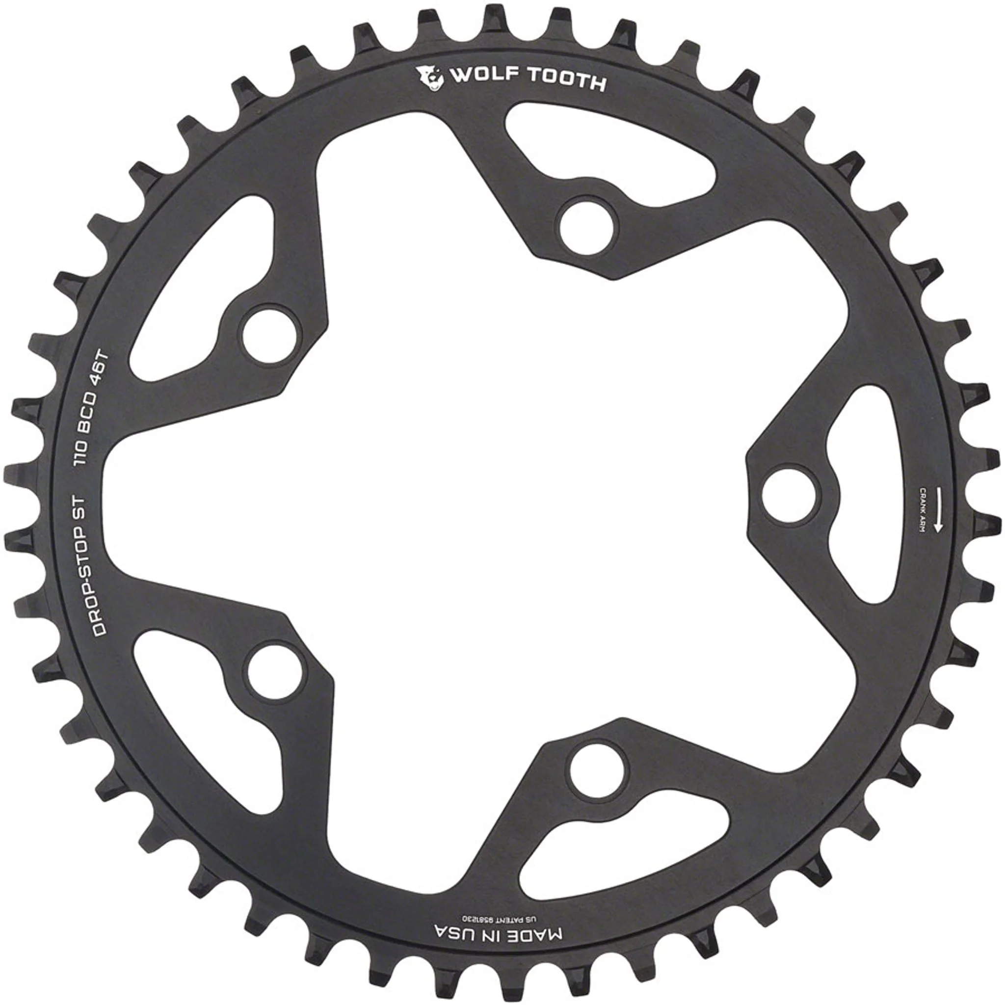 110 BCD 5-Bolt Gravel/CX/Road Chainring for 12-Speed Shimano HG+ Chain - Image 3