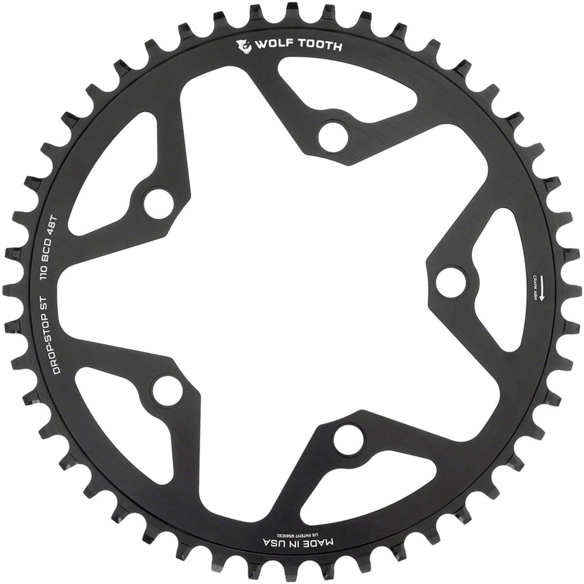 110 BCD 5-Bolt Gravel/CX/Road Chainring for 12-Speed Shimano HG+ Chain - Image 4