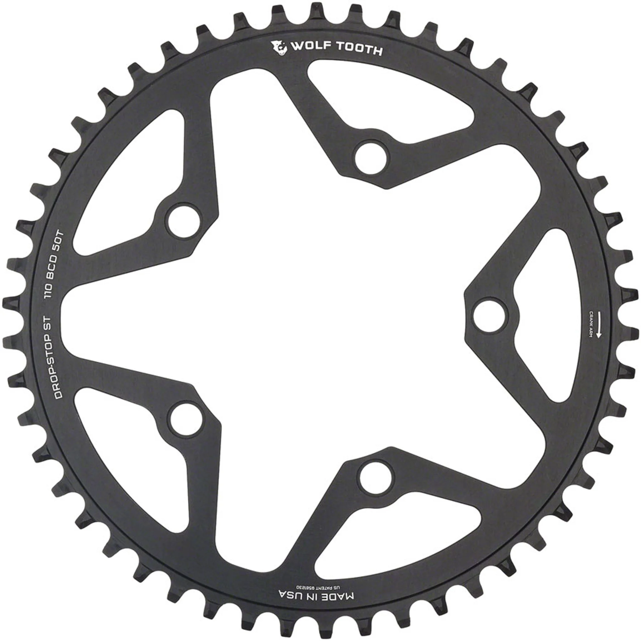 110 BCD 5-Bolt Gravel/CX/Road Chainring for 12-Speed Shimano HG+ Chain - Image 5