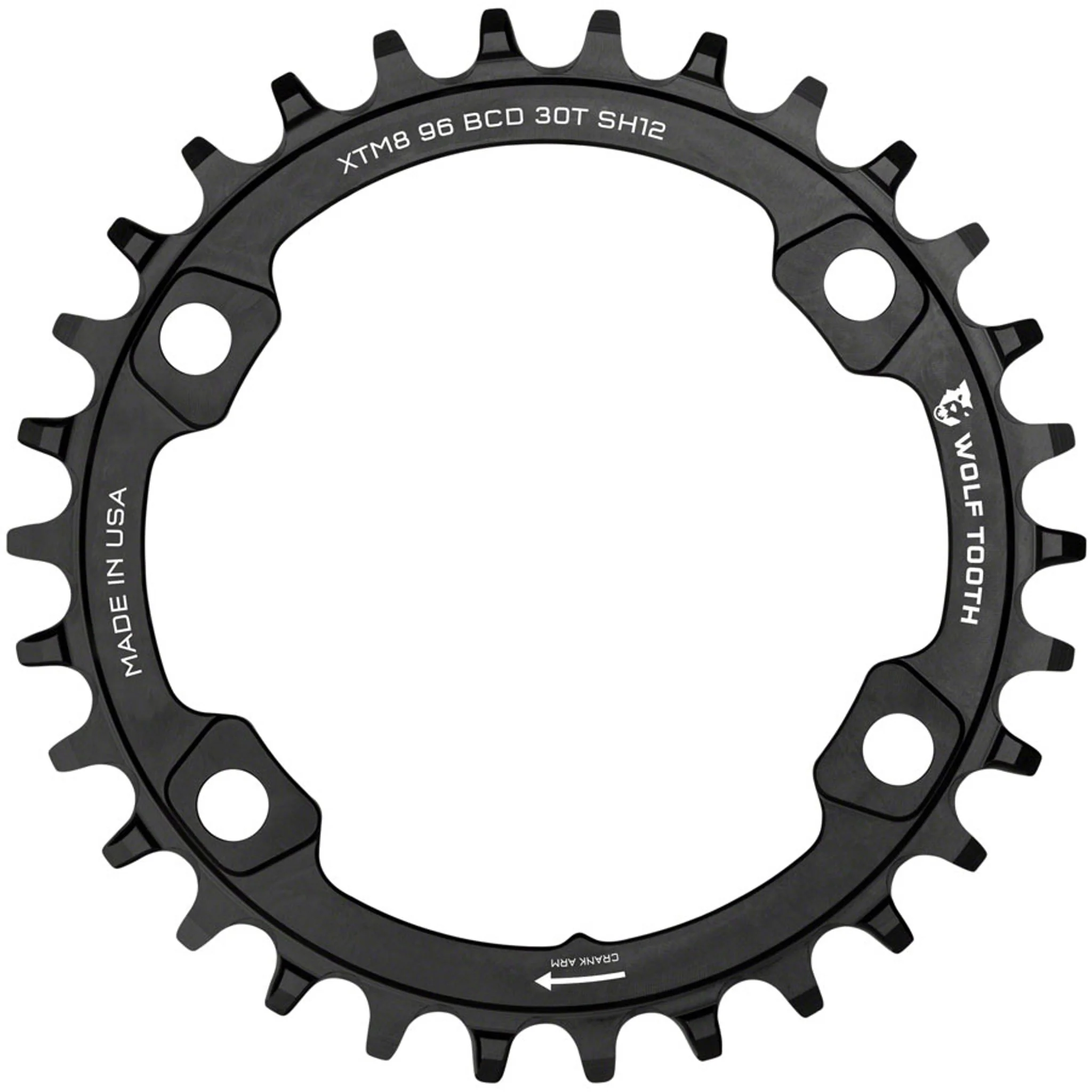96 Asymmetrical BCD Chainrings for Shimano XT 8000/SLX 7000 and Hyperglide+