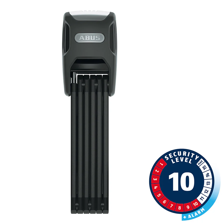 Bordo XPlus Alarm 6000, Folding Lock, Key, 90cm, 3', 5mm, Black