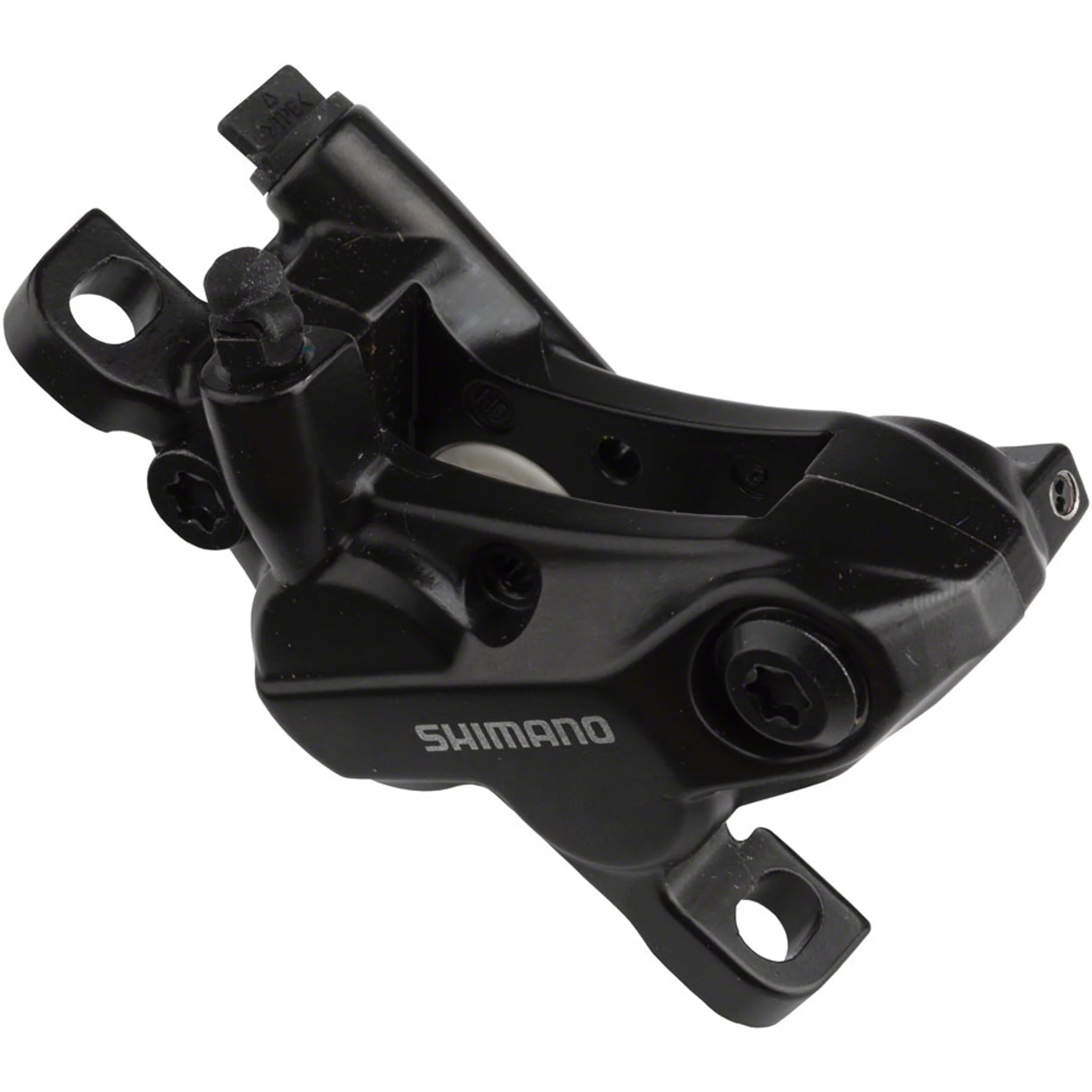 BR-MT520 4-Piston Disc Brake Caliper with Metal Pads, Front or Rear, Black