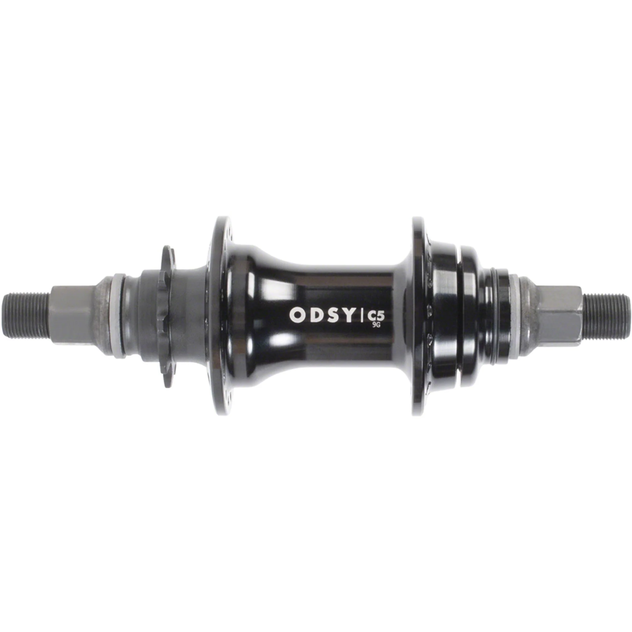 C5 Hub - Rear, Cassette, 9T, 14mm, 36H, Right or Left Hand Drive, Black