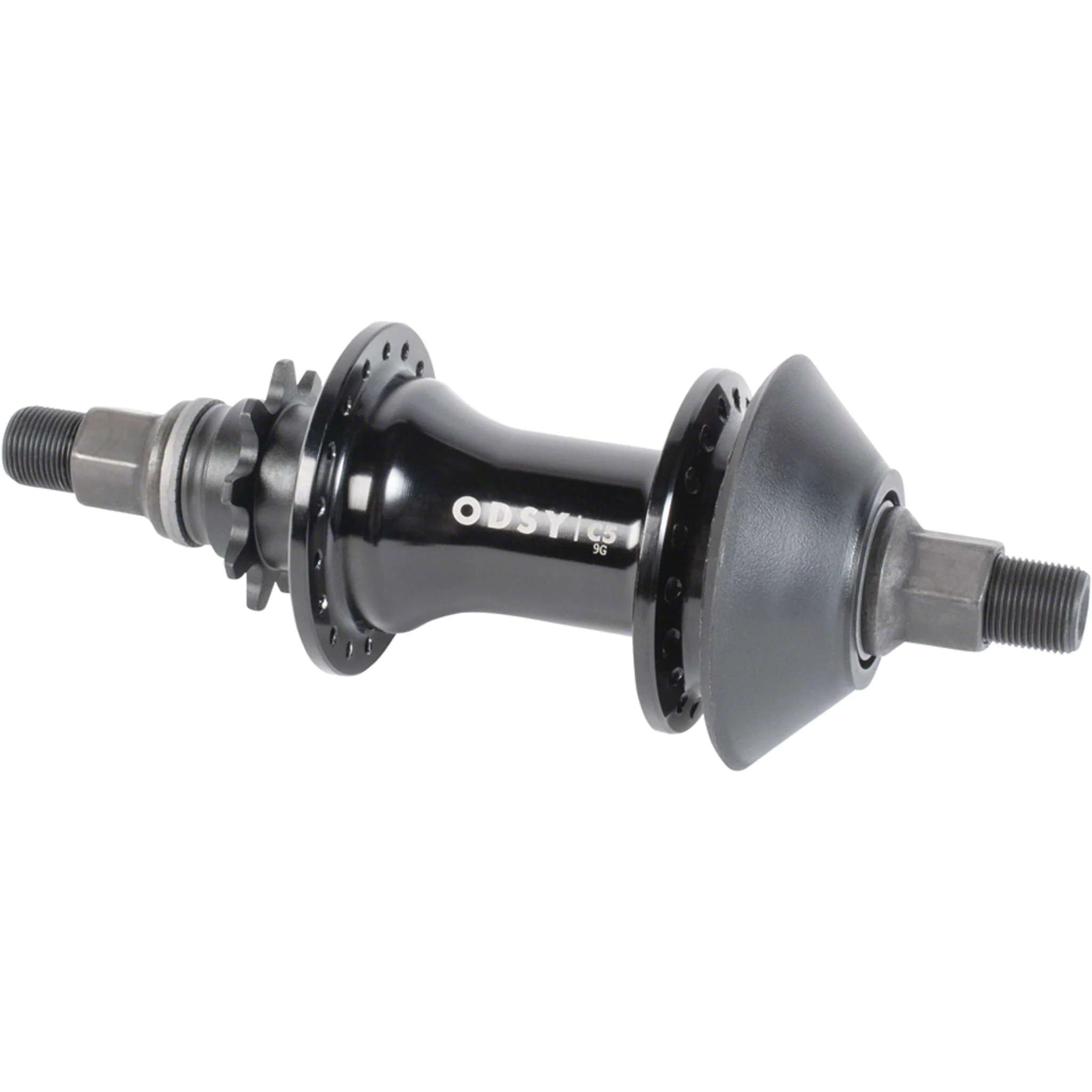 C5 Hub - Rear, Cassette, 9T, 14mm, 36H, Right or Left Hand Drive, Black - Image 3