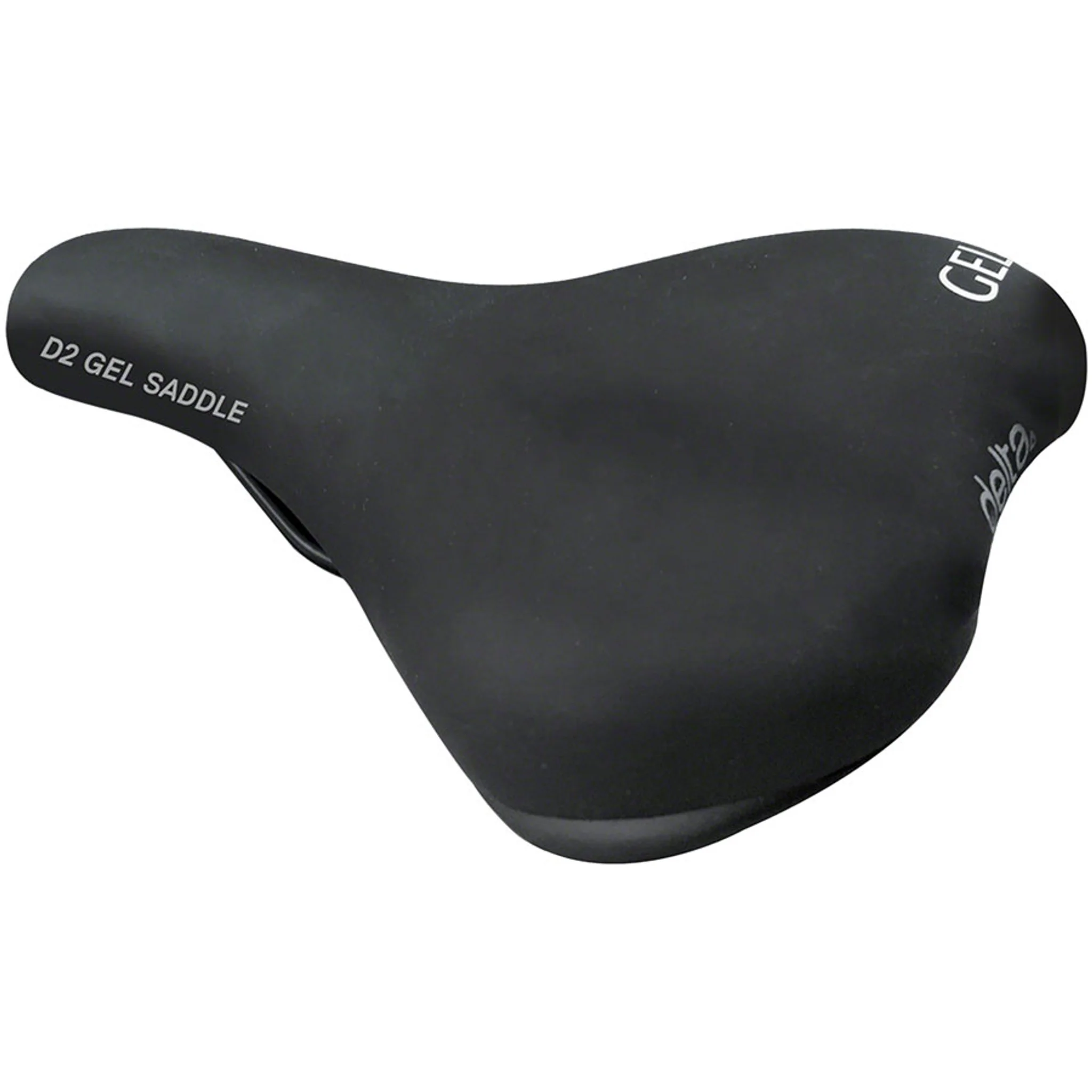D2 Comfort Gel Saddle - Steel, Black - Image 2