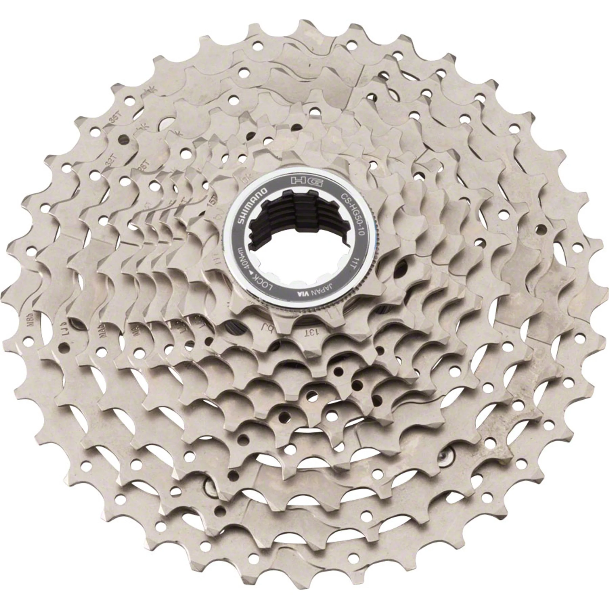 Deore M6000 CS-HG50 Cassette - 10 Speed, 11-36t, Silver, Nickel Plated