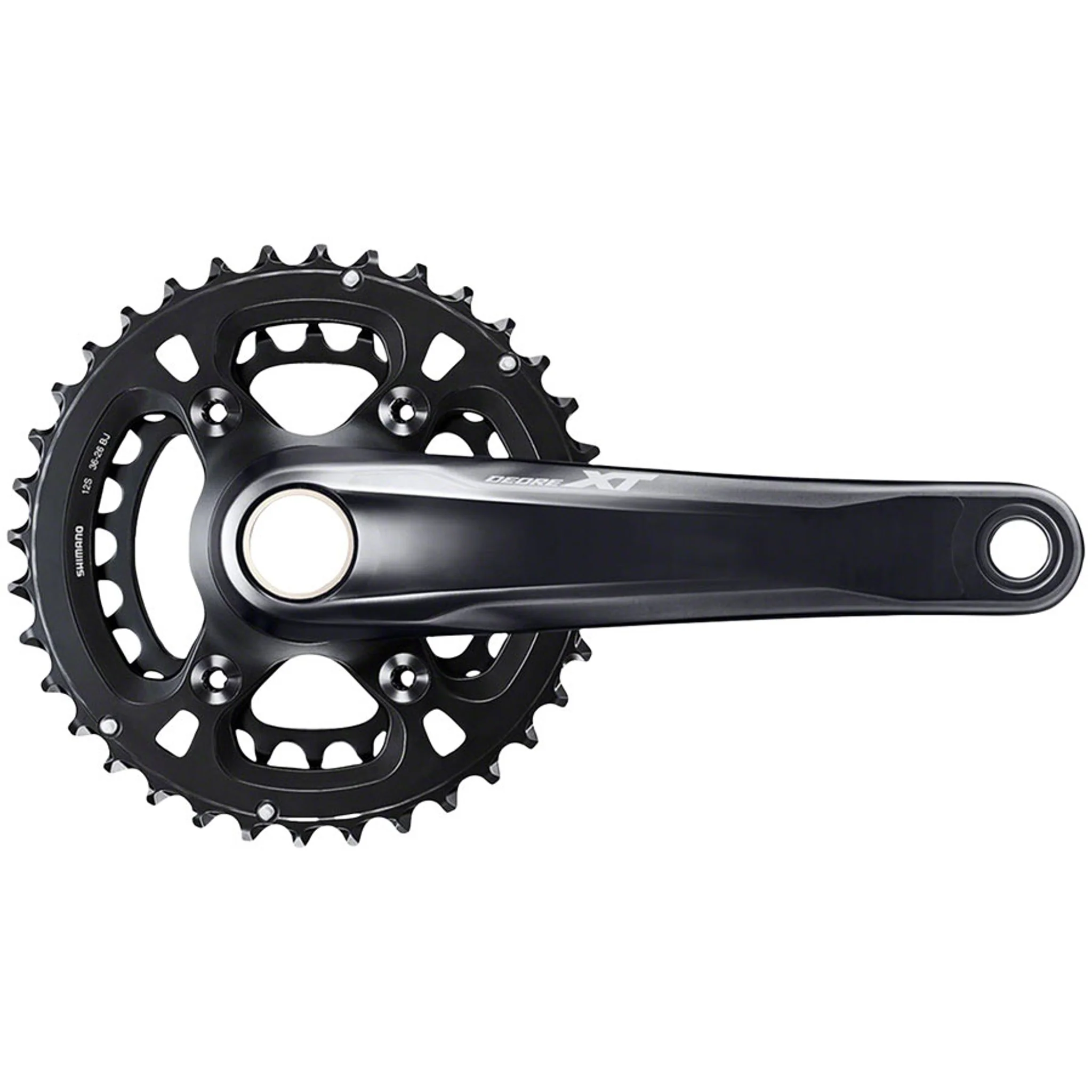 Deore XT FC-M8100-2 Crankset - 175mm, 12-Speed, 36/26t, Direct Mount, Hollowtech II Spindle Interface, Black