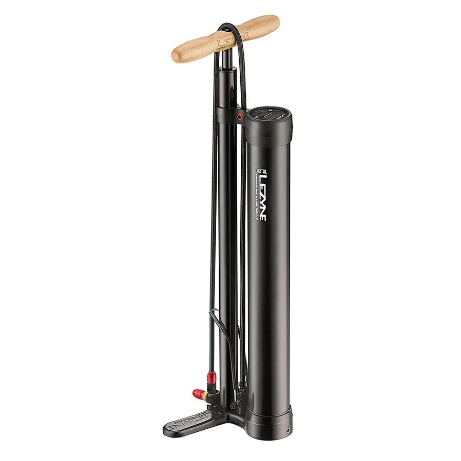 Digital Pressure Over Drive 2.5", Floor Pump, ABS-1 Pro Chuck, 220psi, Black