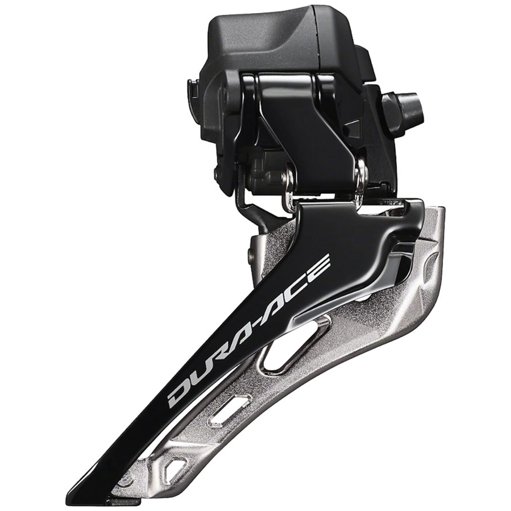 Dura-Ace FD-R9250 Di2 Front Derailleur - 2x12-Speed, Braze-on, Down Swing, For 50-55t Max, Black/Silver