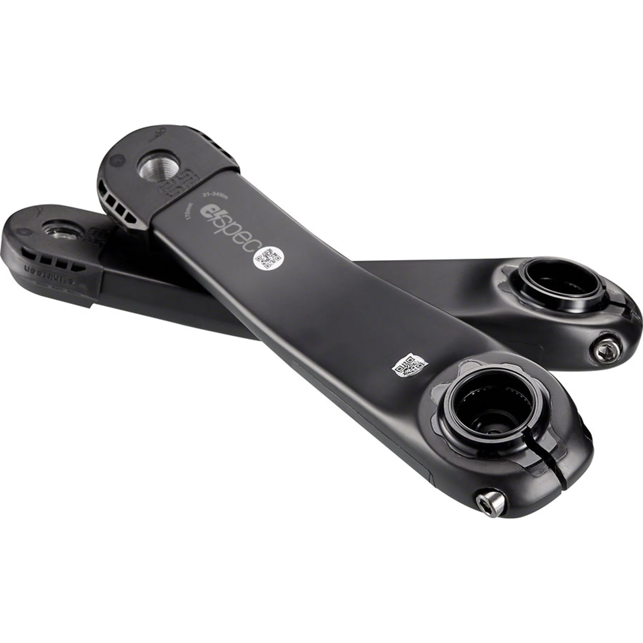 e*spec Race Carbon Ebike Crank Arm Set - 165mm, Shimano EP8 and E8000, Carbon Fiber - Image 3