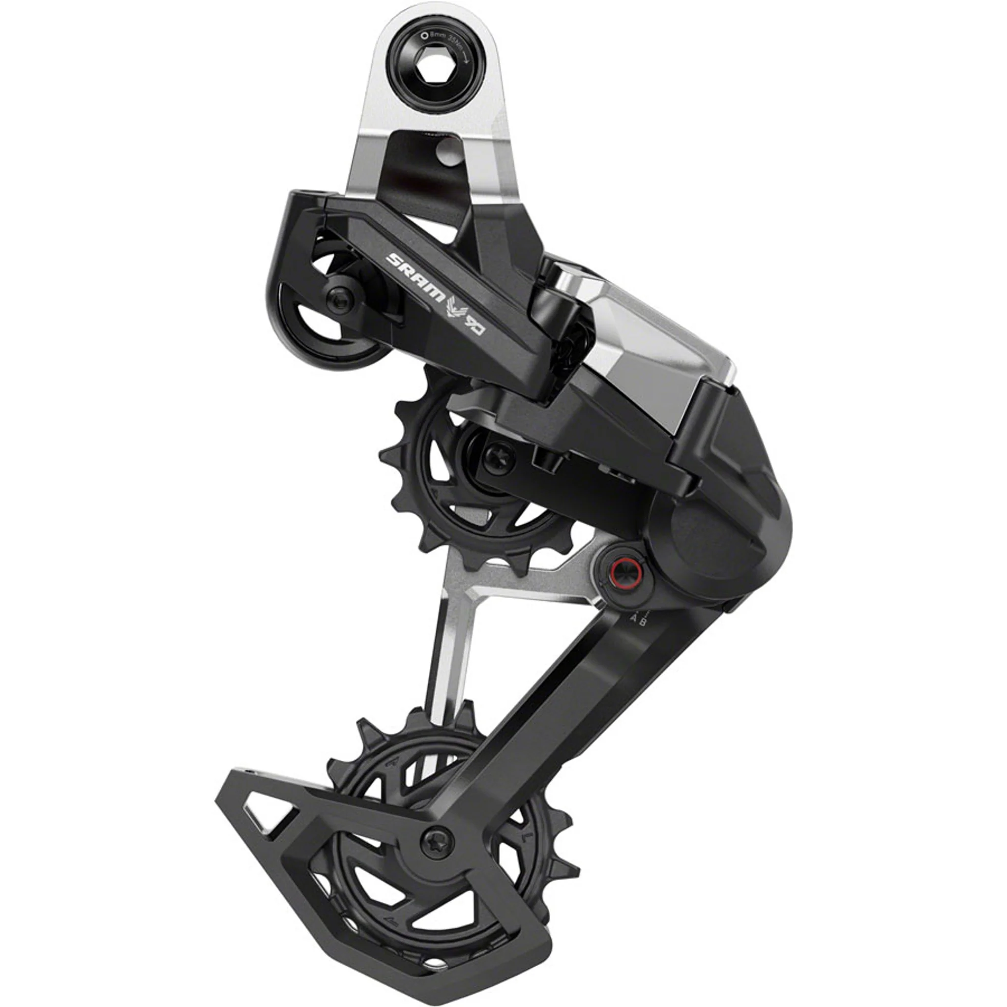 Eagle 90 T-Type Rear Derailleur - 12-Speed, Long Cage, 52t Max, Full Mount, Aluminum Cage, Black/Silver