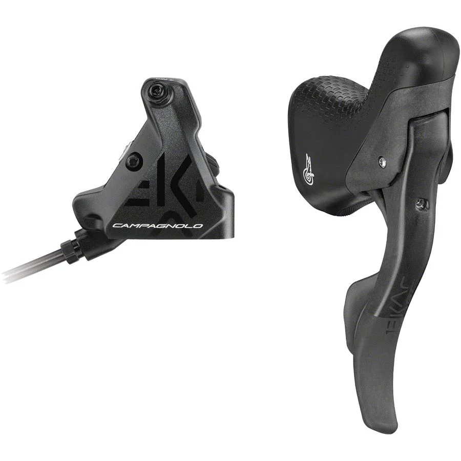 EKAR GT Ergopower Shift/Brake Lever and Disc Brake Caliper - Right/Rear, 13-Speed, 140mm Flat Mount Hydraulic Caliper, Black