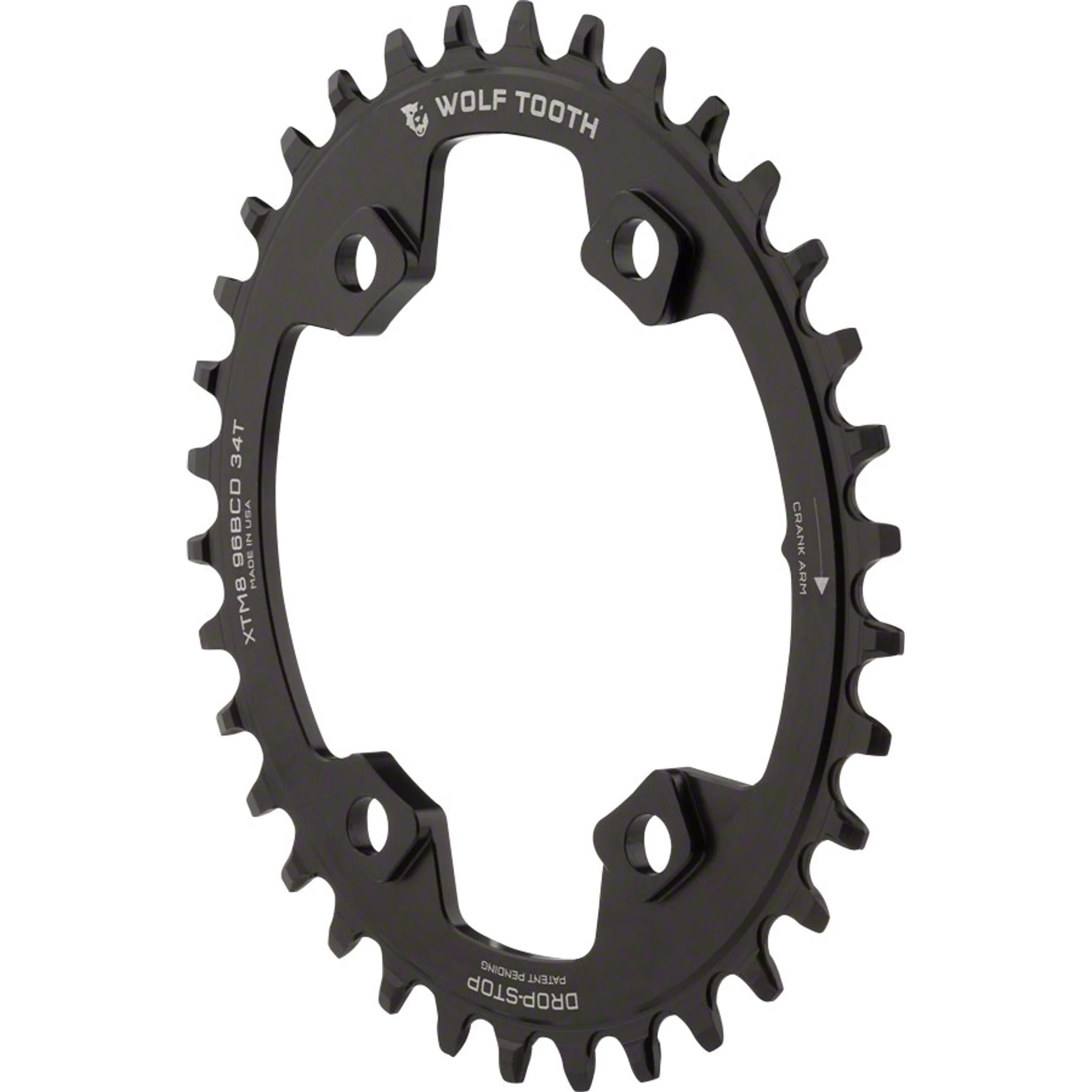 Elliptical 96 Asymmetrical BCD Chainrings for Shimano XT M8000/SLX M7000 - Image 3