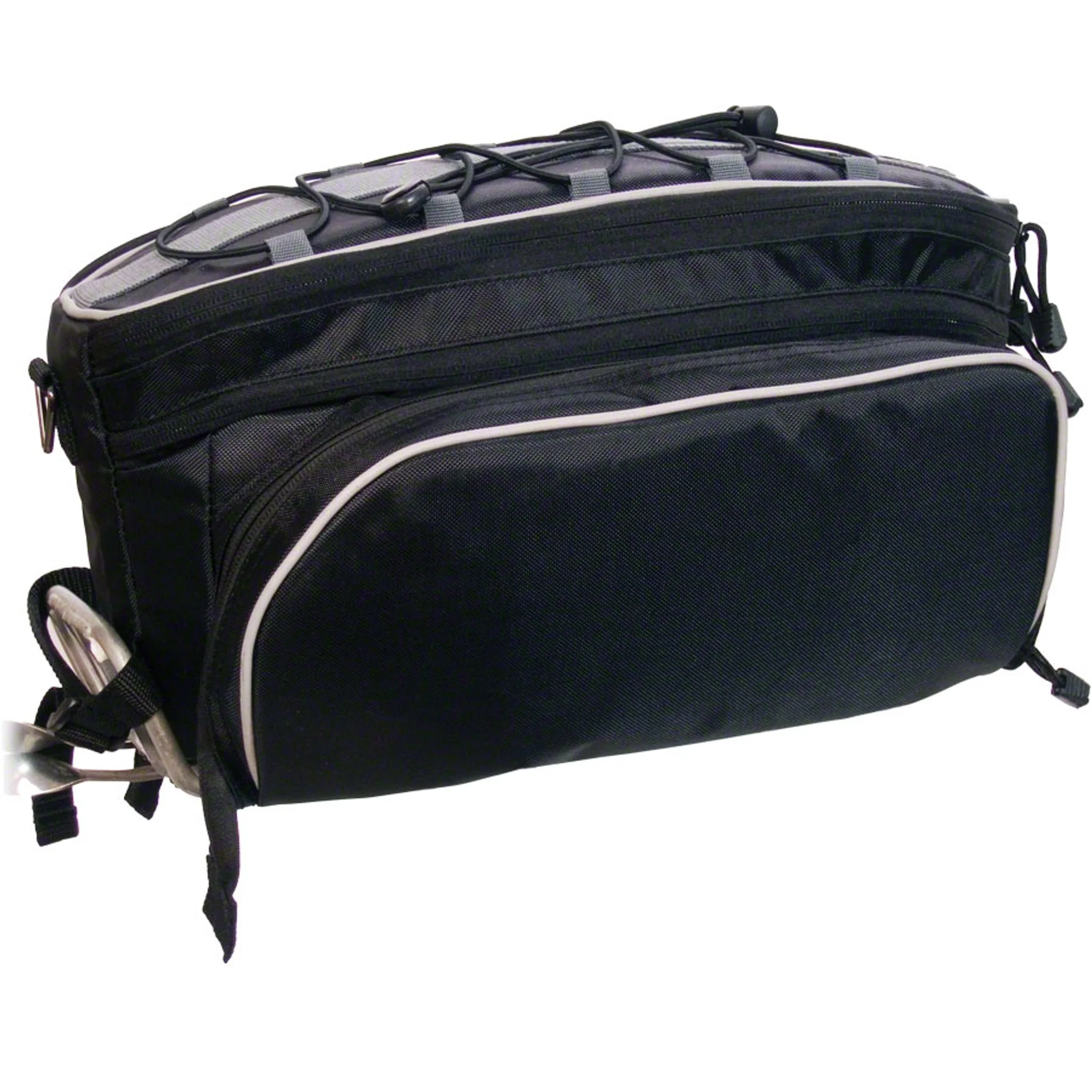 Banjo Brothers Expanding Rack Top Pannier Bag - Black