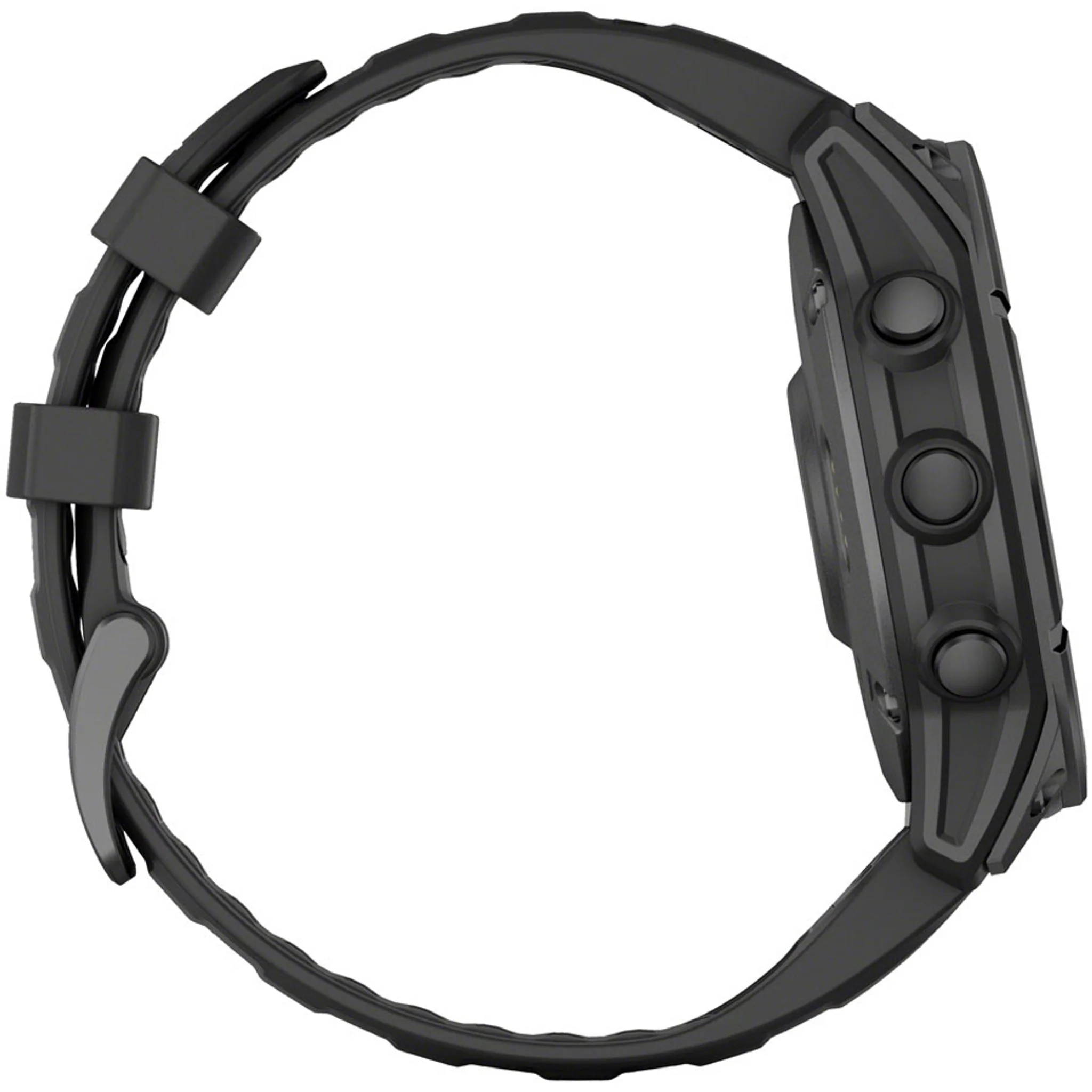 fenix E Smartwatch - 47mm, AMOLED, Slate Gray Steel with Black Silicone Band - Image 5