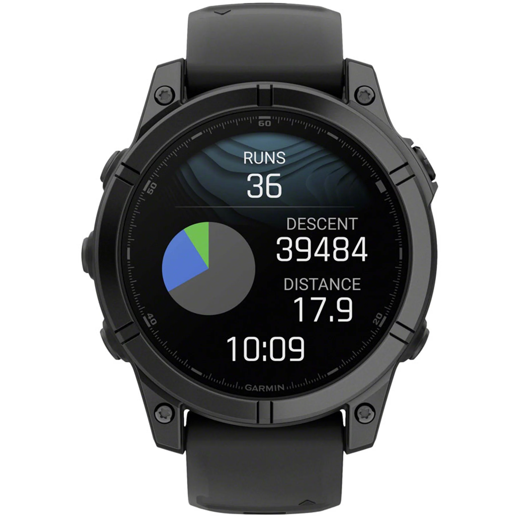 fenix E Smartwatch - 47mm, AMOLED, Slate Gray Steel with Black Silicone Band - Image 7