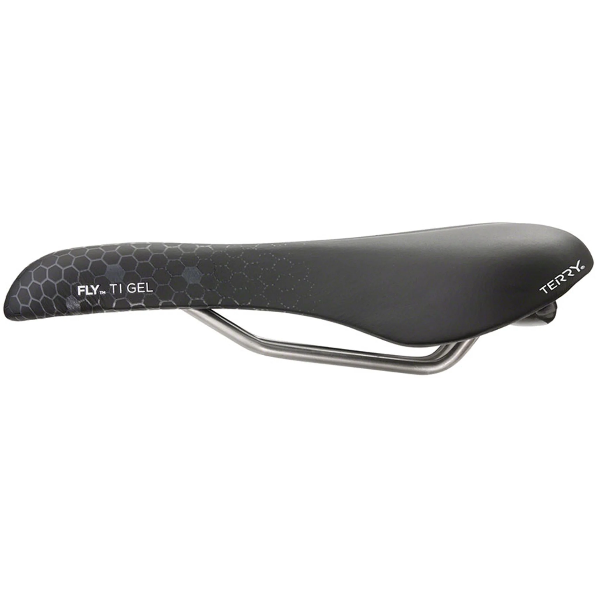 Fly Ti Gel Saddle - Titanium, Black/Gray, Men's - Image 3