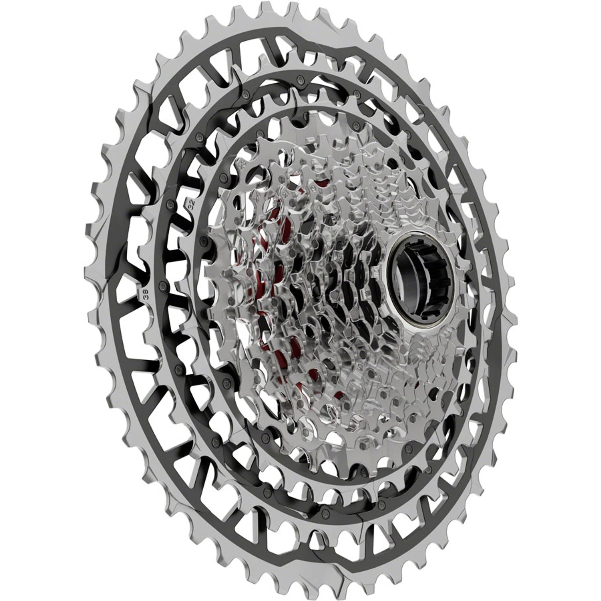 SRAM Force XPLR XG-1371 Cassette - 13-Speed, 10-46t, For XDR Driver, Silver, E1 - Image 2