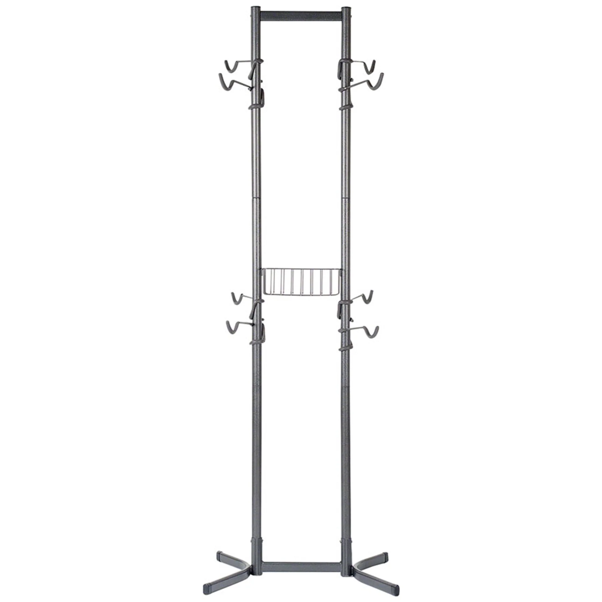 4-Bike Free Standing Rack With Basket