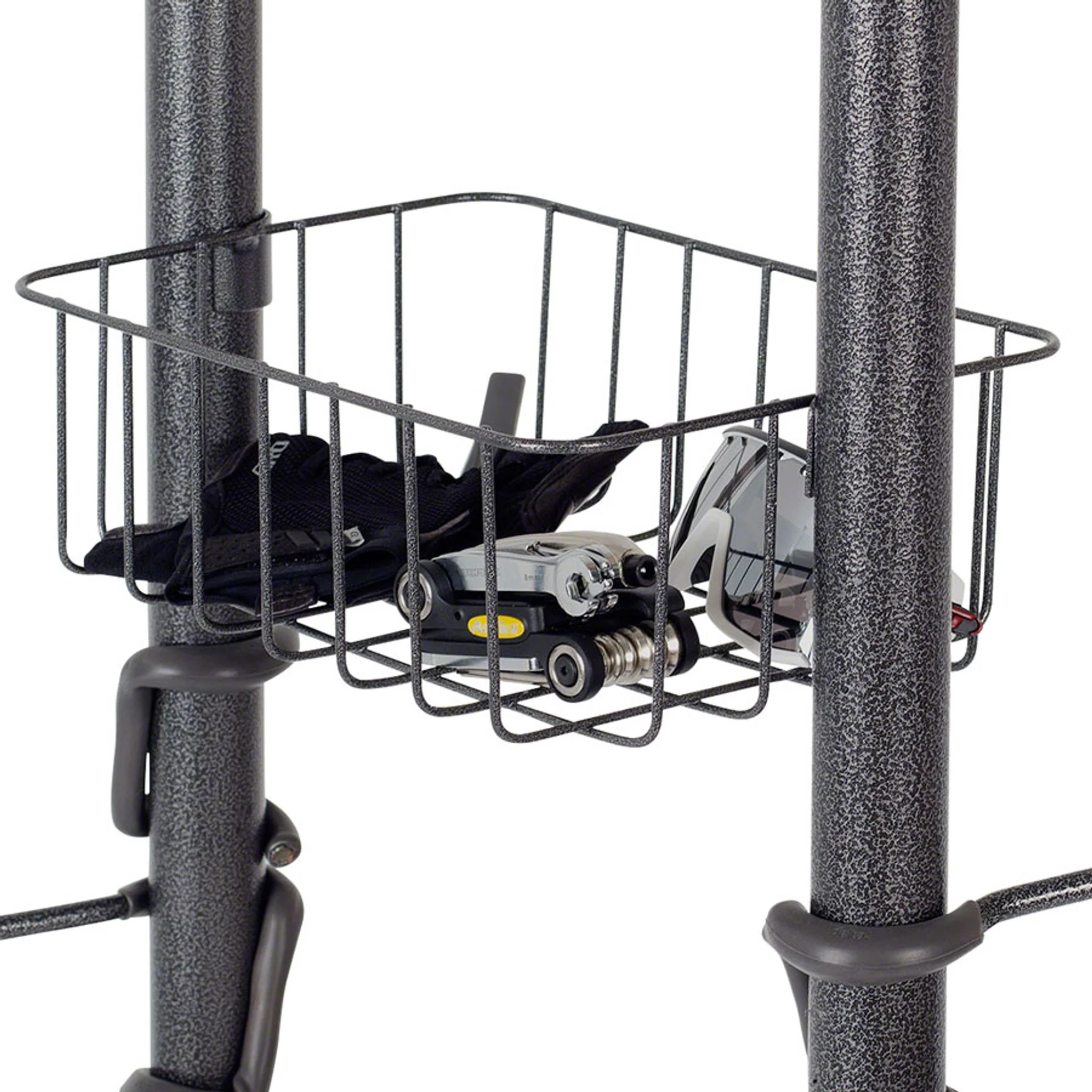 4-Bike Free Standing Rack With Basket - Image 3