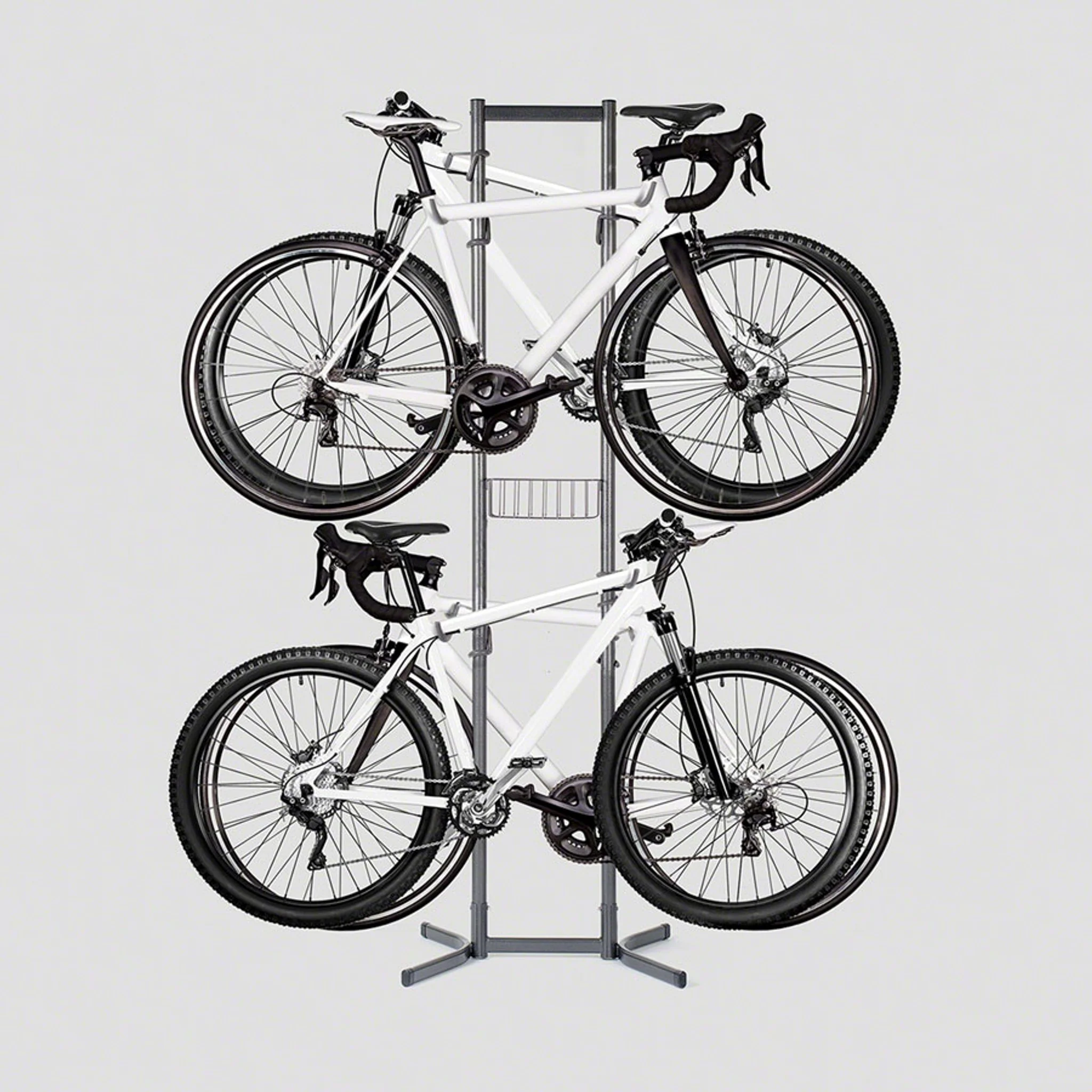 4-Bike Free Standing Rack With Basket - Image 5