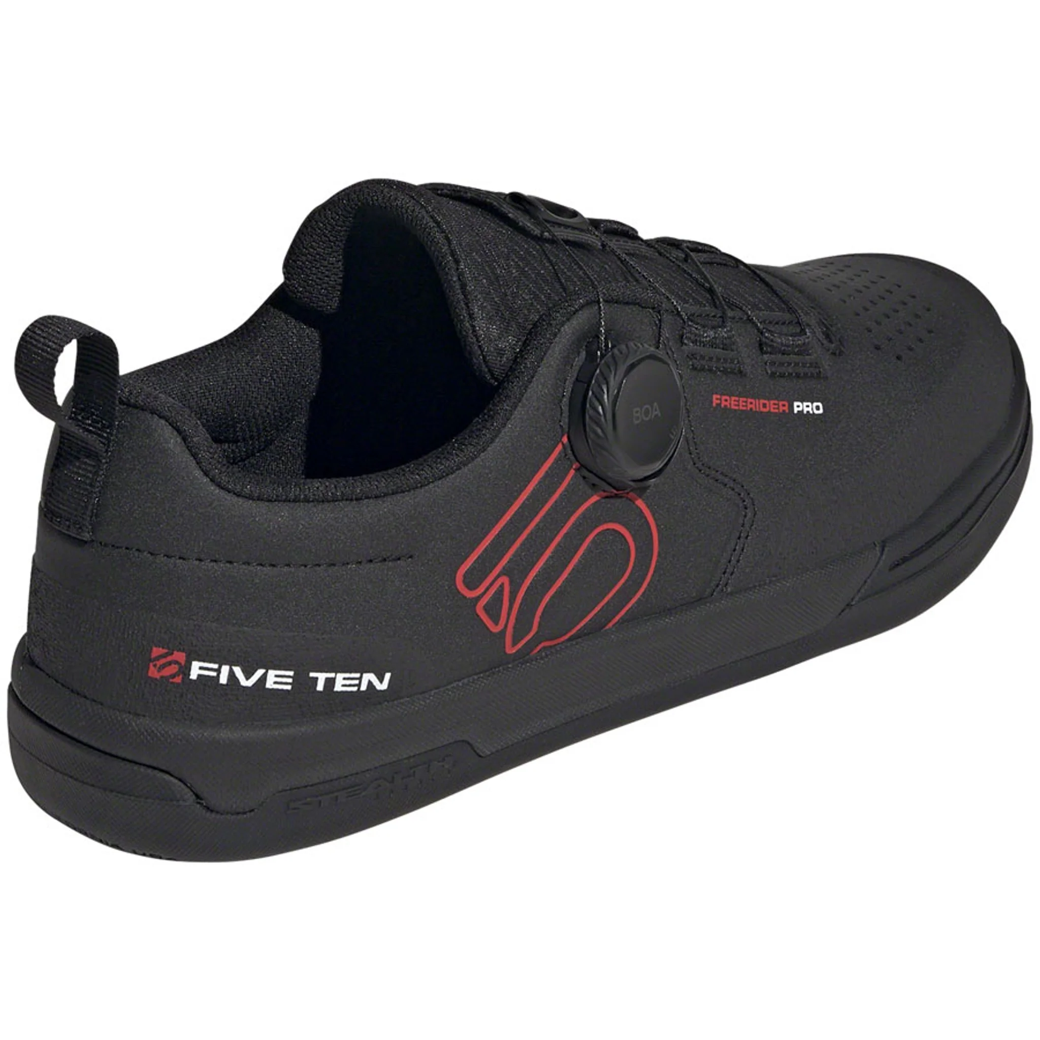 Freerider Pro BOA Flat Shoes - Men's, Core Black/Red/FTWR White - Image 6