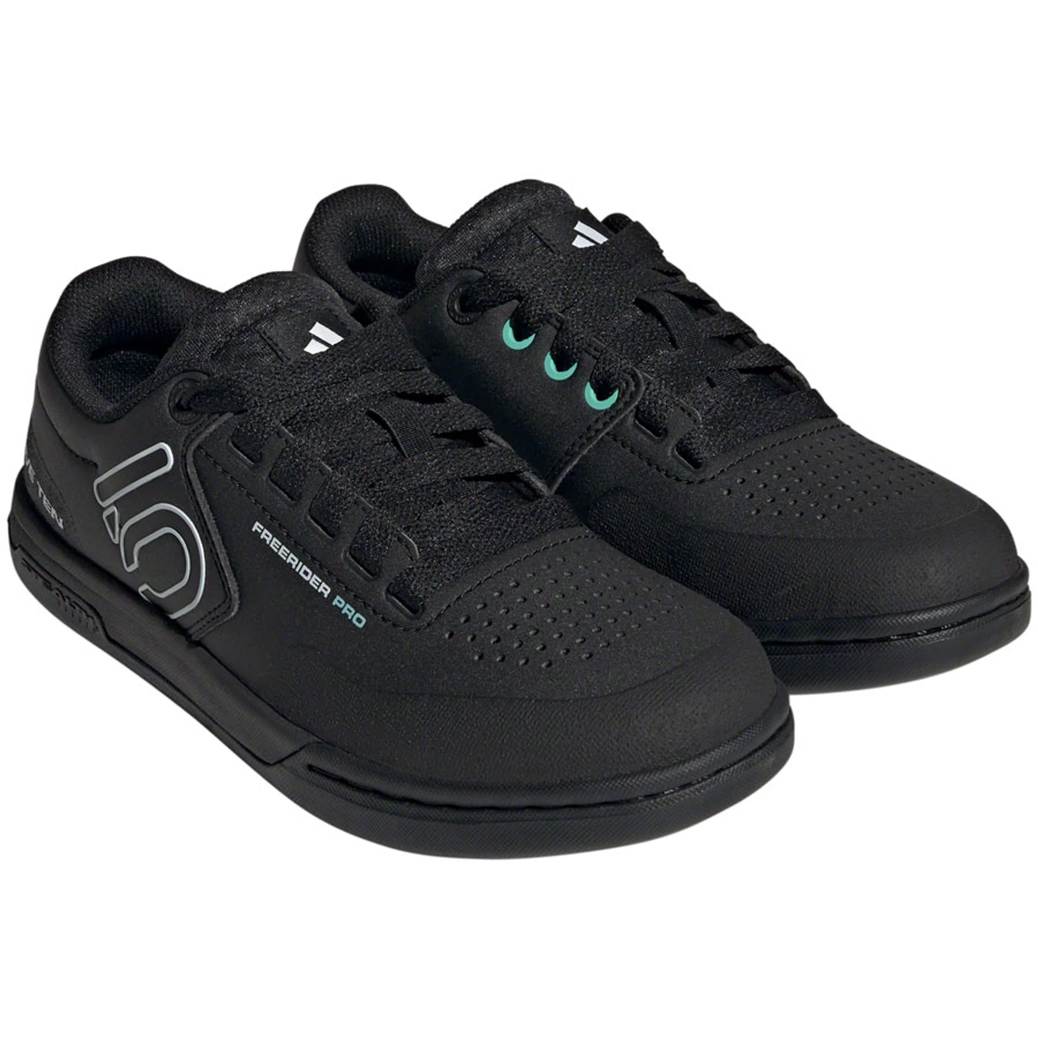 Freerider Pro Flat Shoes  -  Women's, Core Black / Crystal White / Acid Mint - Image 17