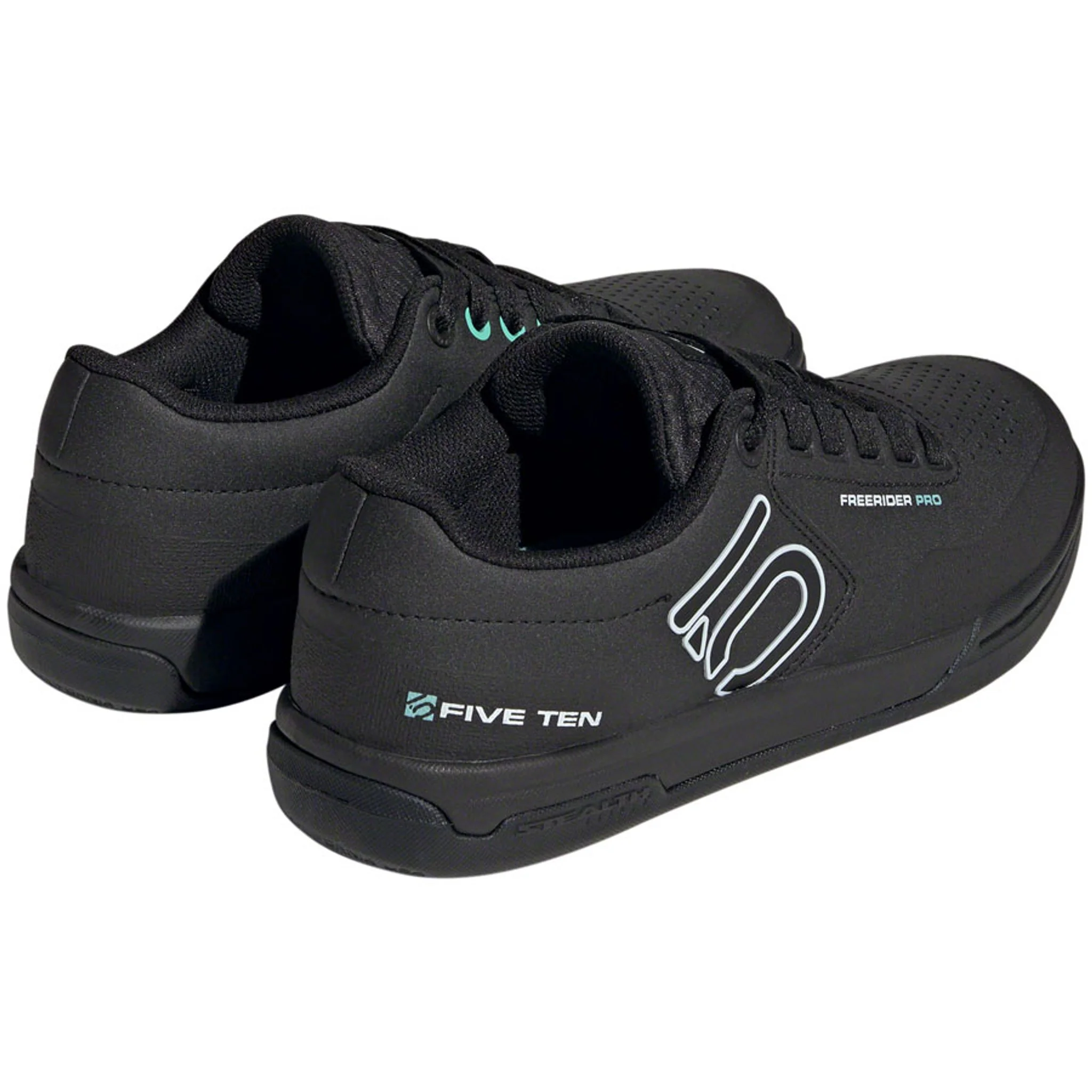 Freerider Pro Flat Shoes  -  Women's, Core Black / Crystal White / Acid Mint - Image 6
