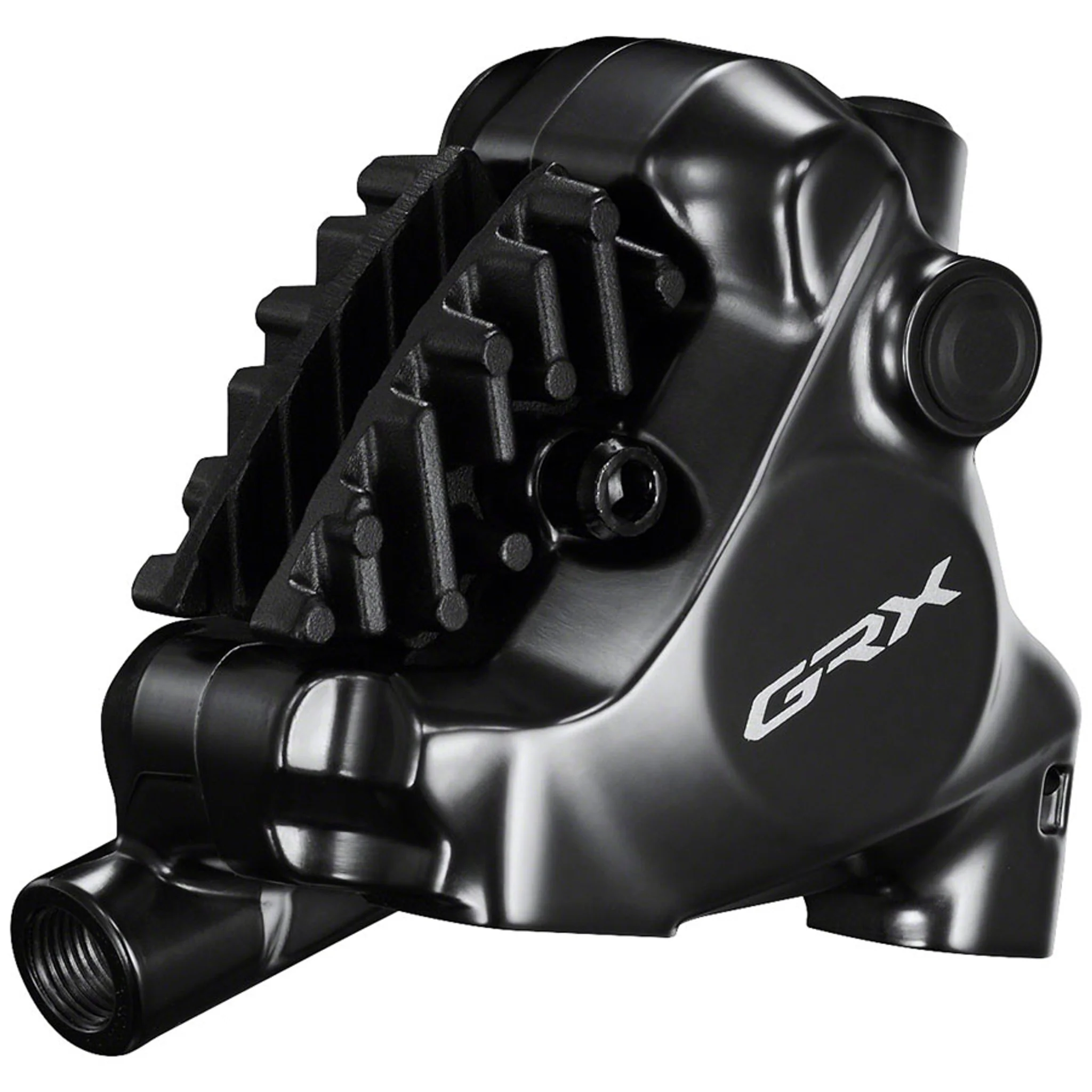 GRX BR-RX820 Hydraulic Disc Brake Caliper - Front, Flat-Mount, W/Bracket for 140/160mm Rotor (Assembled for 160mm) - Image 2