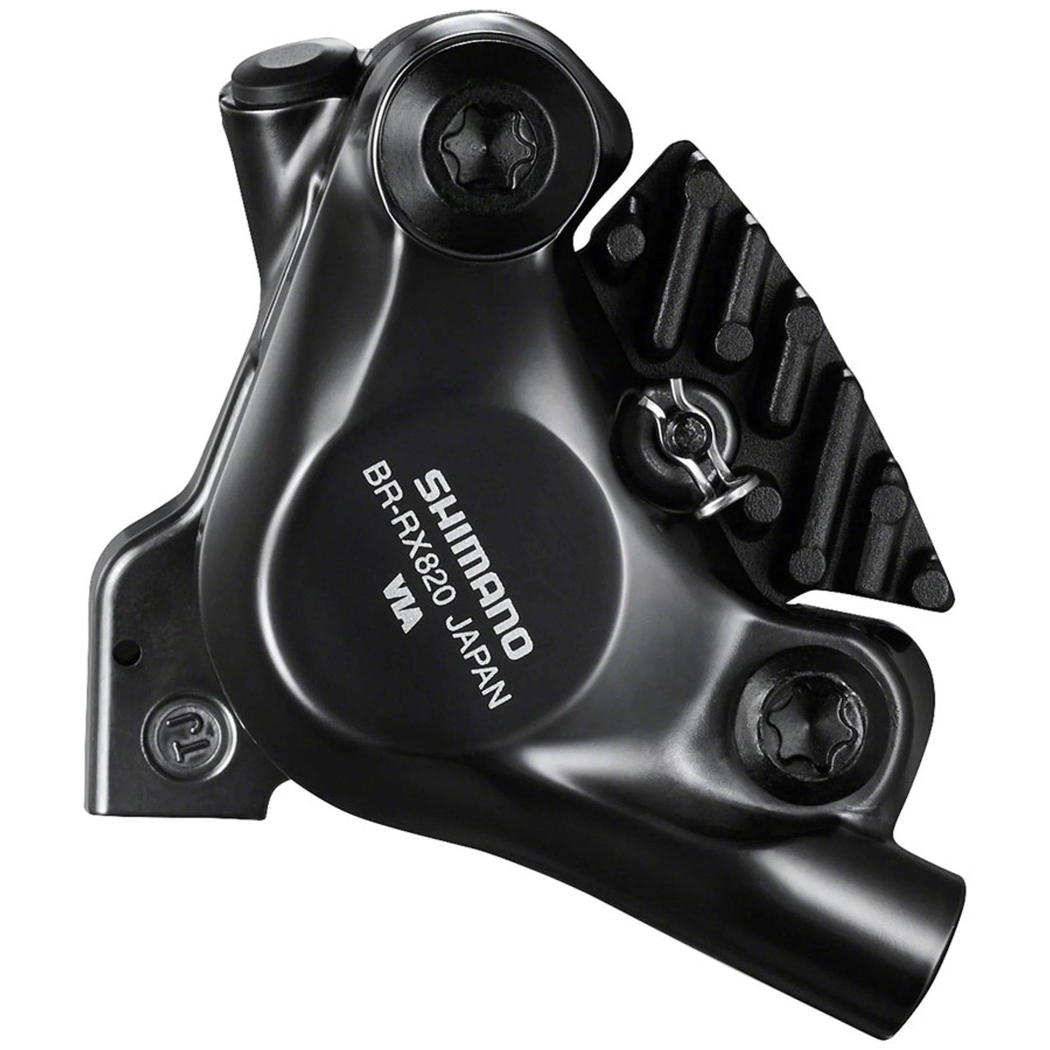 GRX BR-RX820 Hydraulic Disc Brake Caliper - Front, Flat-Mount, W/Bracket for 140/160mm Rotor (Assembled for 160mm) - Image 3