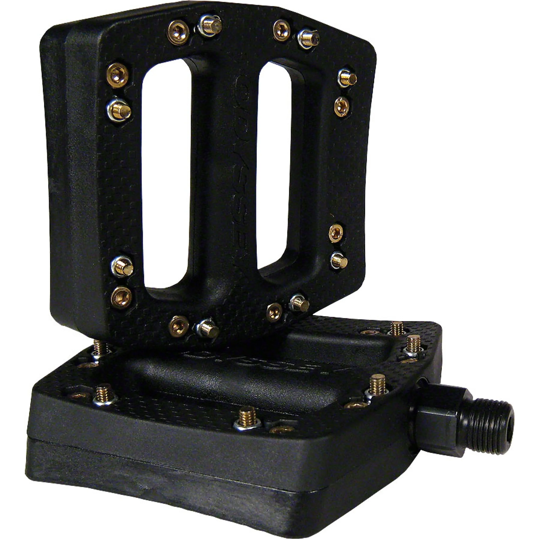 JC PC Pedals - Platform, Composity/Plastic, 9/16", Black