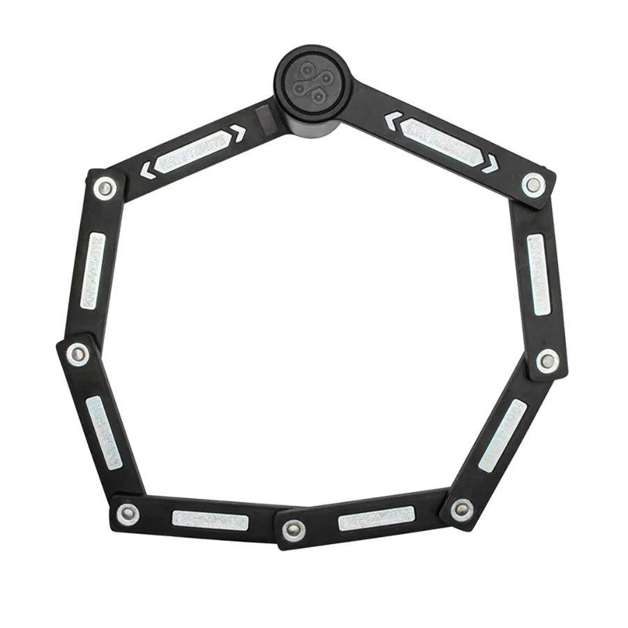 Keeper Mini Folding Lock - Includes Bracket, Black - Image 3
