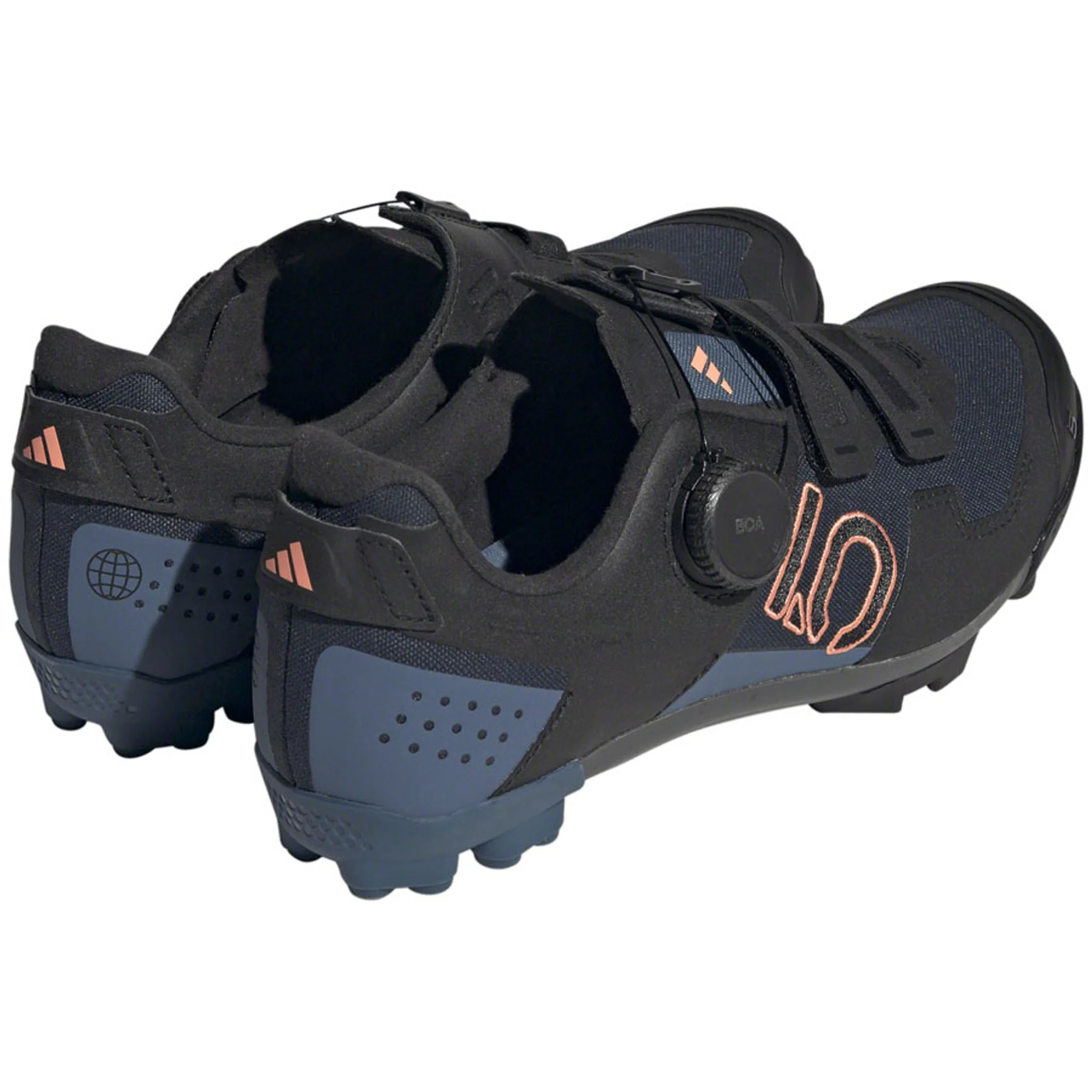 Kestrel Boa Mountain Clipless Shoes - Women's, Legend Ink/Core Black/Coral Fusion - Image 2