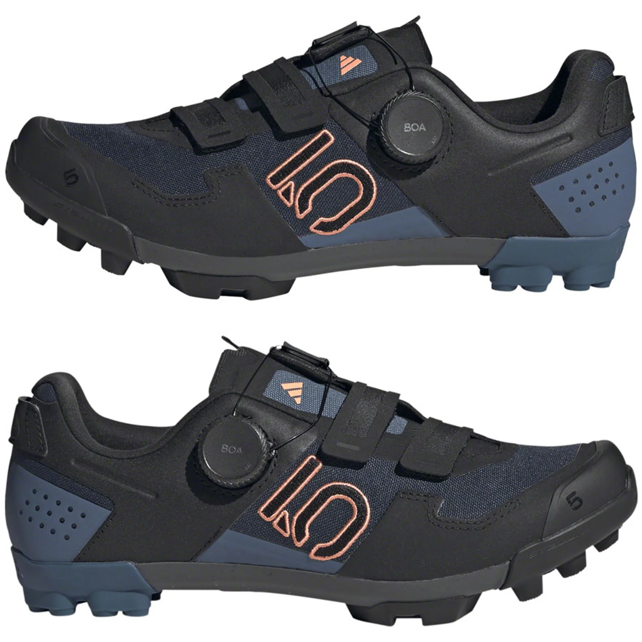 Kestrel Boa Mountain Clipless Shoes - Women's, Legend Ink/Core Black/Coral Fusion - Image 5