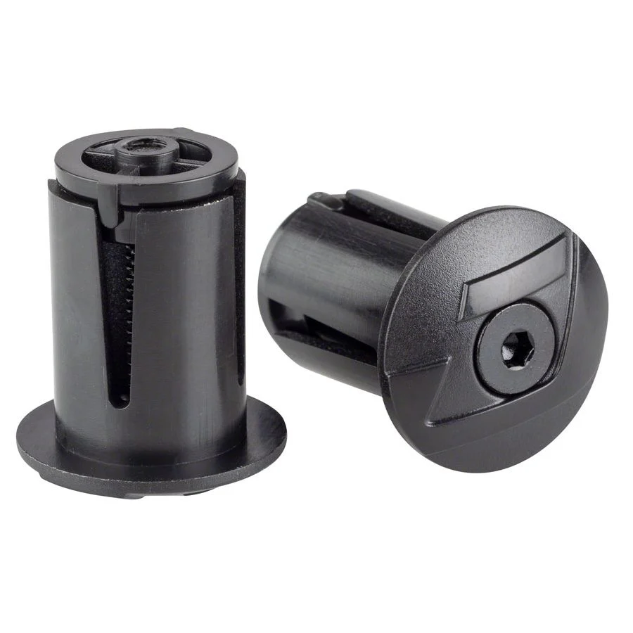 Locking Bar End Plugs, Black