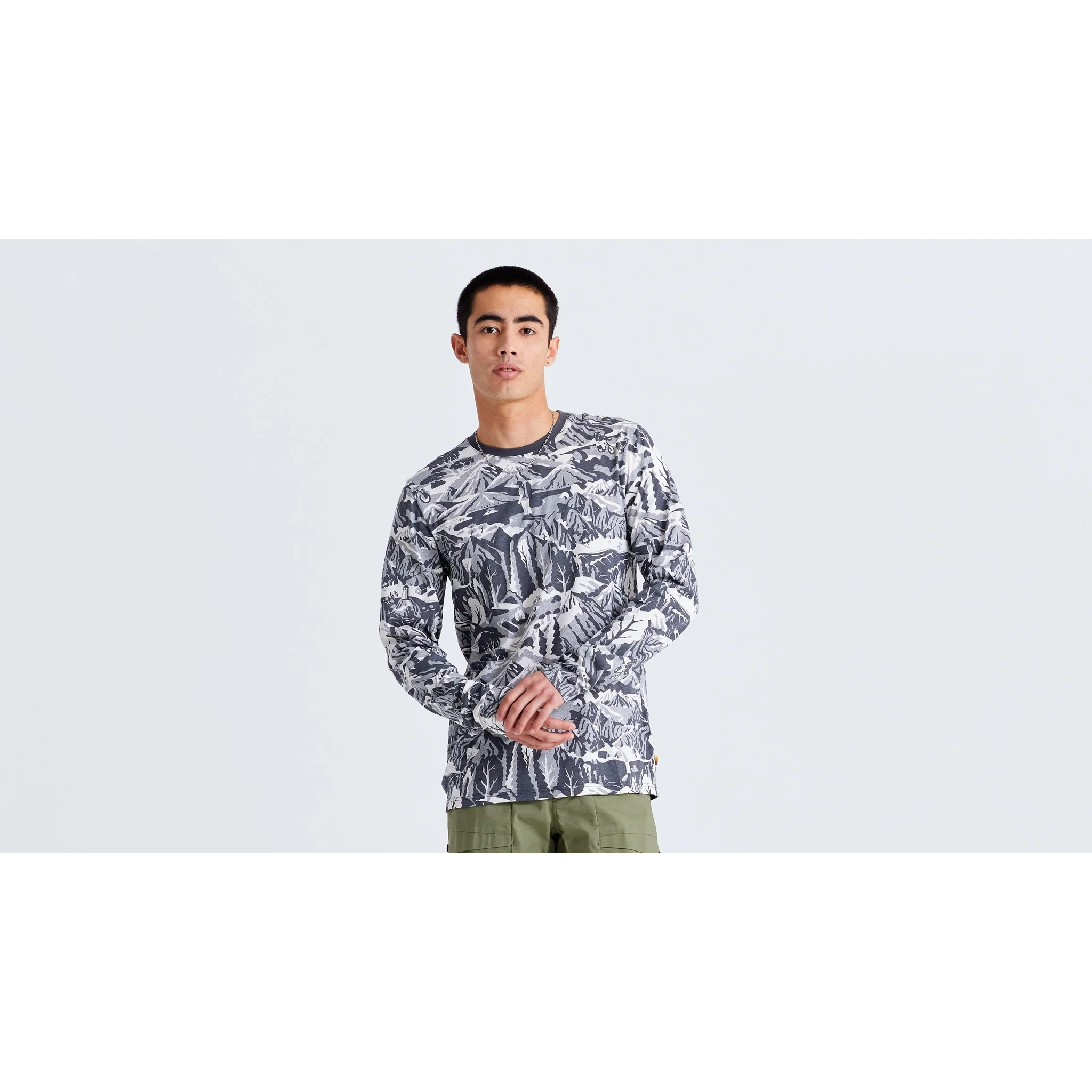 Men's Specialized/Fjällräven Cotton Caliswe Long Sleeve Tee - Image 2