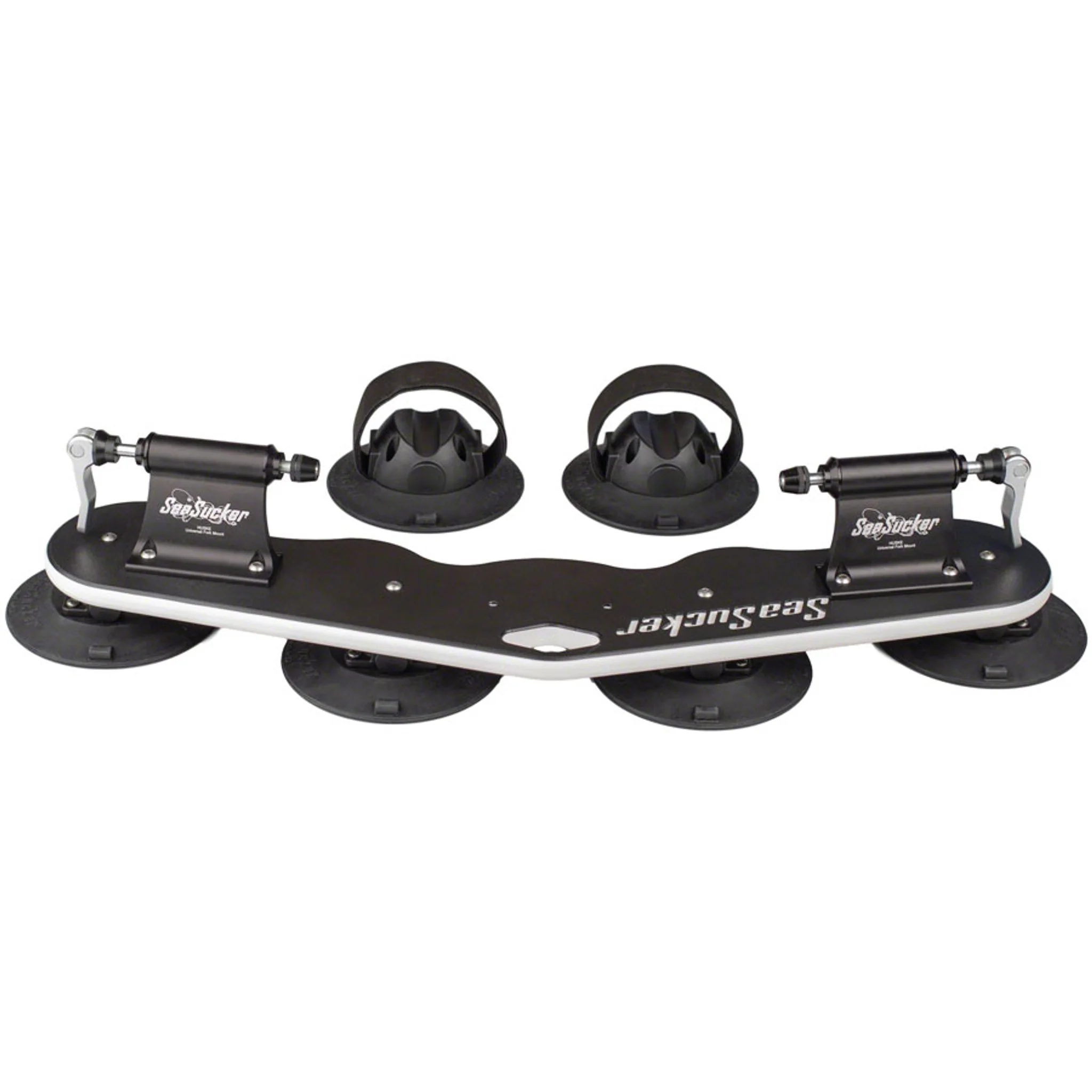 Mini Bomber 2-Bike Roof Rack - HUSKE QR Fork Mounts and Rear Wheel Holders, Black