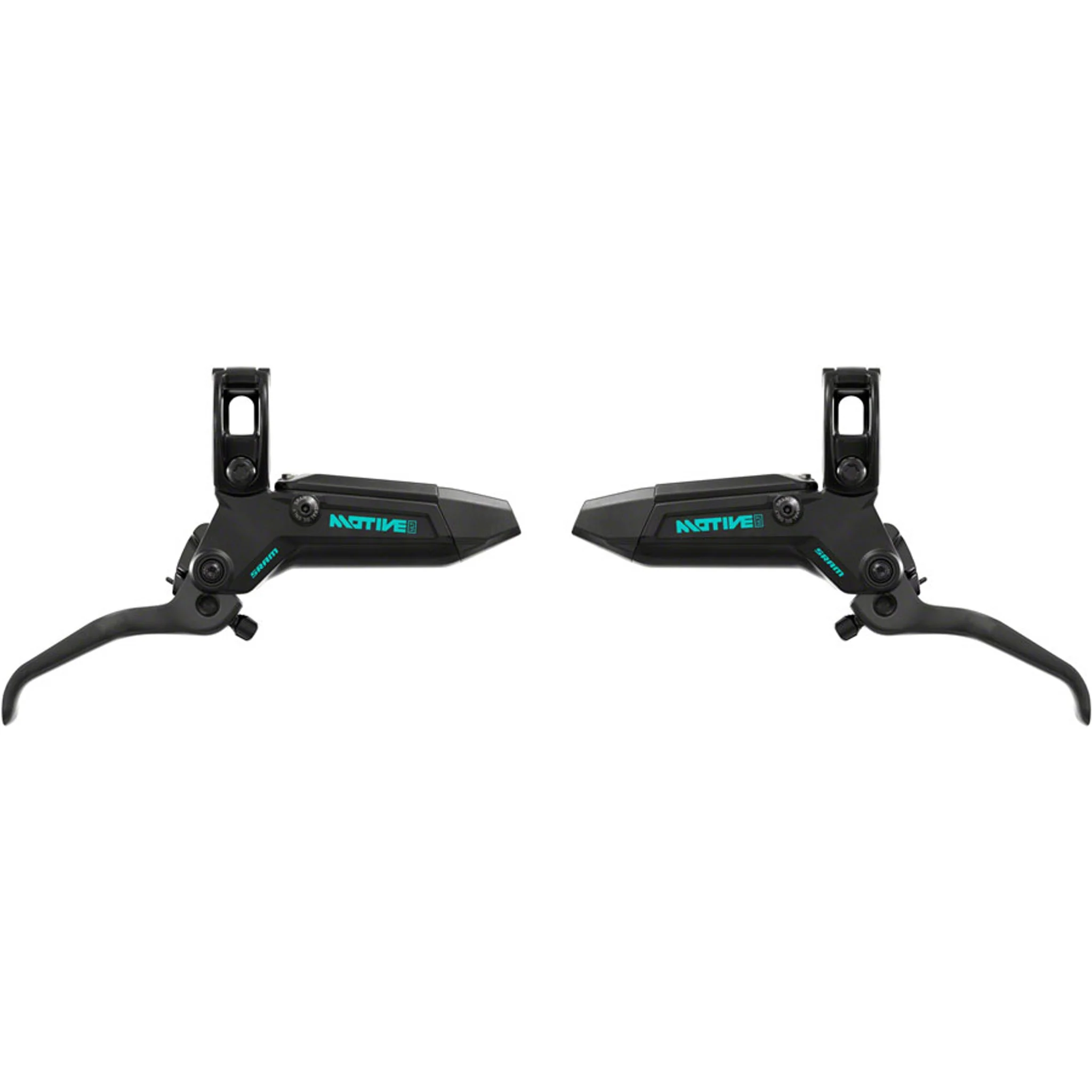 Motive Ultimate Stealth Expert Disc Brake Kit - Front/Rear Levers, Front/Rear Teal Splatter Calipers, Adapters, Rotors, Bleed Kit, A1 - Image 2