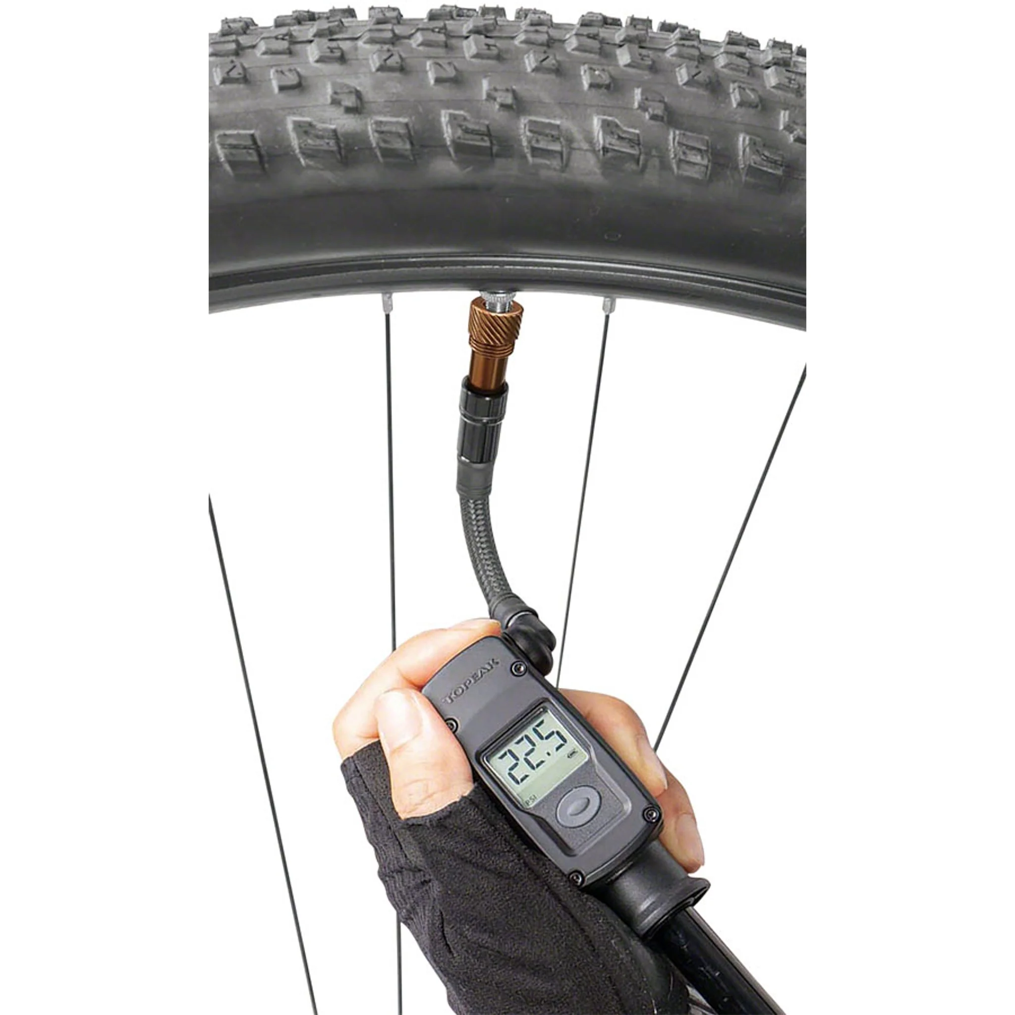 Mountain Digital Shock/Tire Mini Pump - 2Stage, 300psi, Black - Image 7