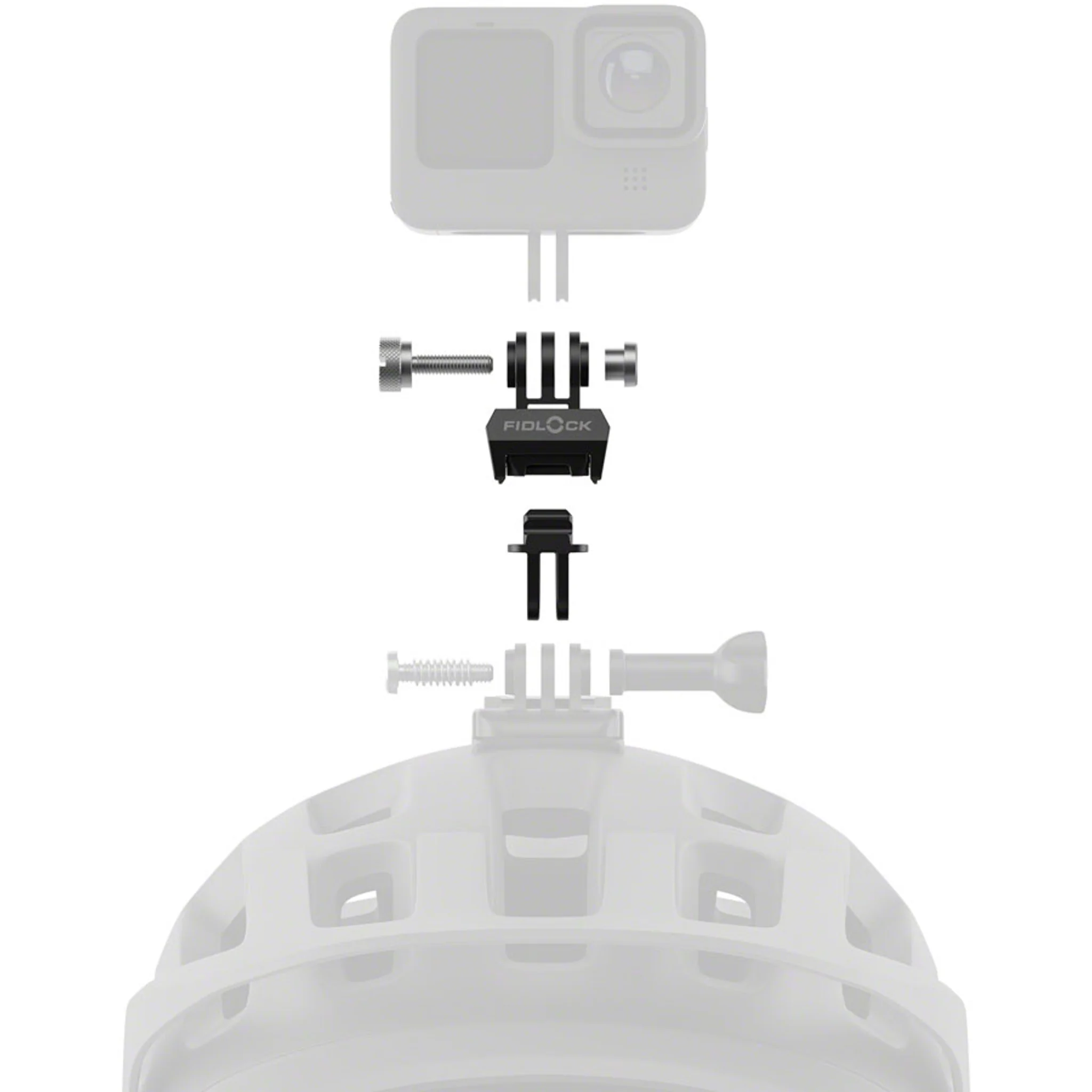 Pinclip Action Cam Mount Set - Black - Image 3
