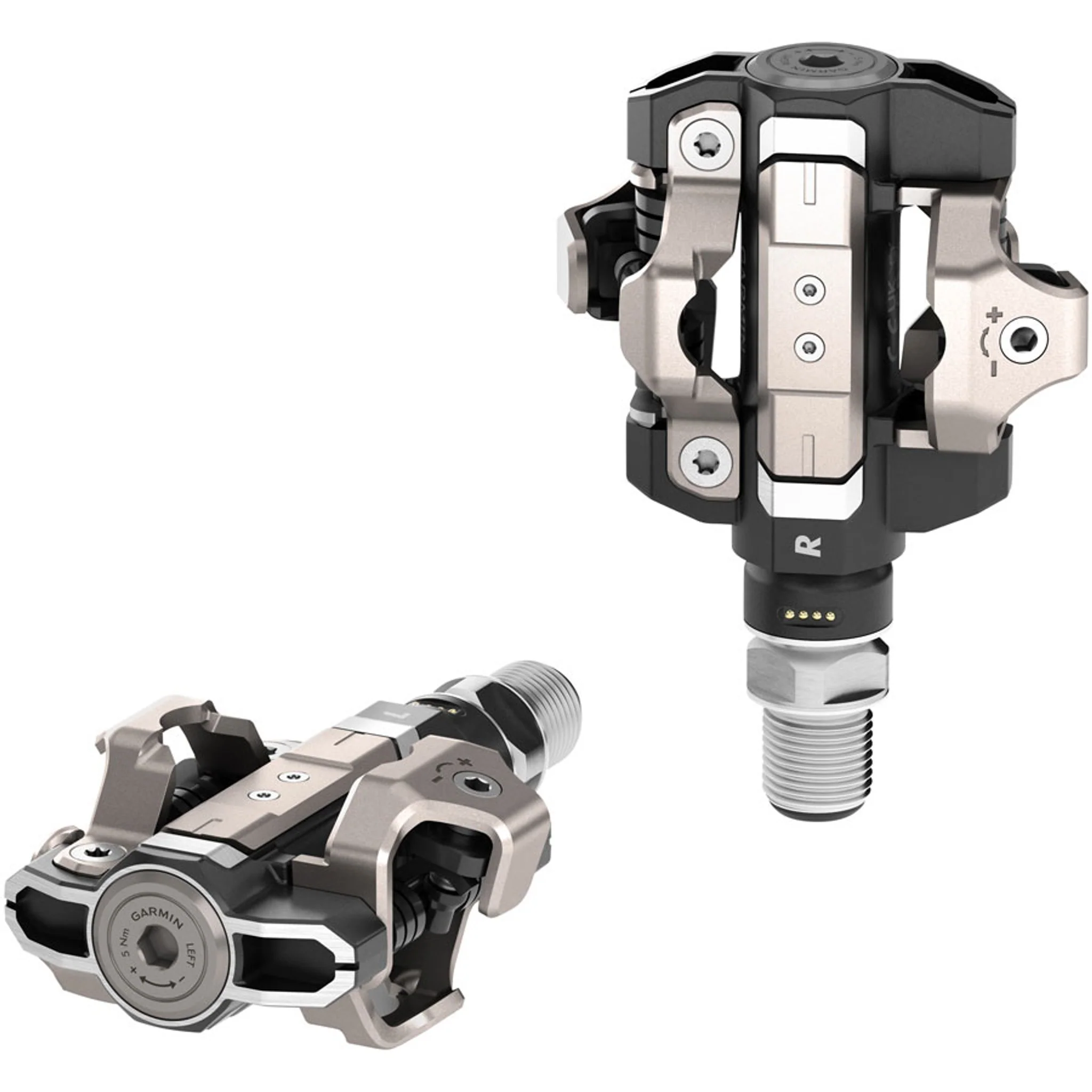 Rally RK/XC210 Power Meter Pedals Bundle - Clipless, Composite/Alloy, 9/16", Black, Pair, Dual-Sensing, LOOK KEO/Shimano SPD - Image 3