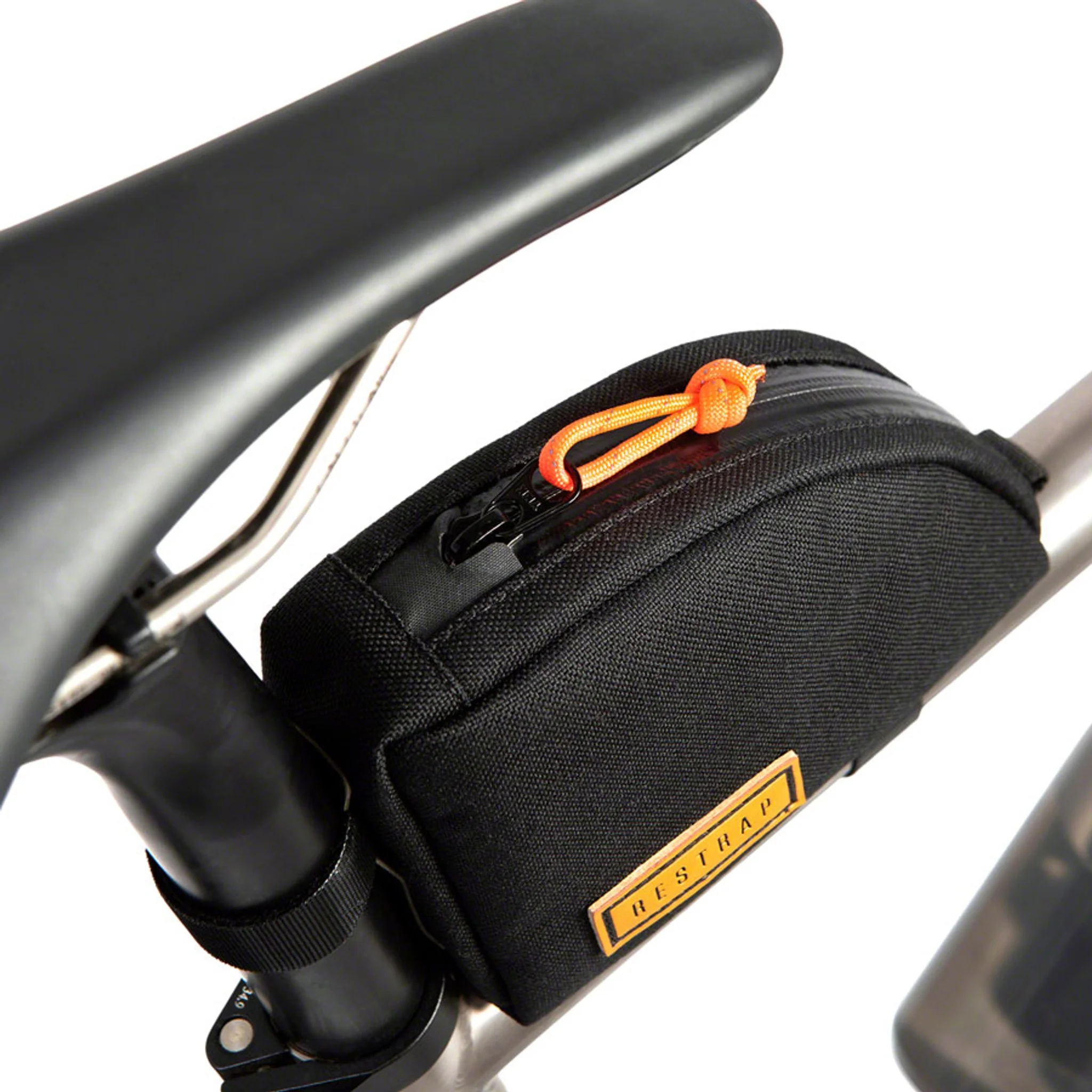 Restrap Rear Top Tube/Seatpost Bag - Black - Image 3