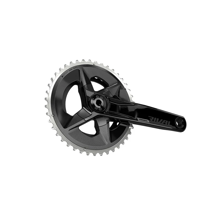 Rival D1 Wide 2x, Crankset, Speed: 12, Spindle: 28.99mm, BCD: 94, 43/30, DUB, 175mm, Black, Road Disc - Image 3