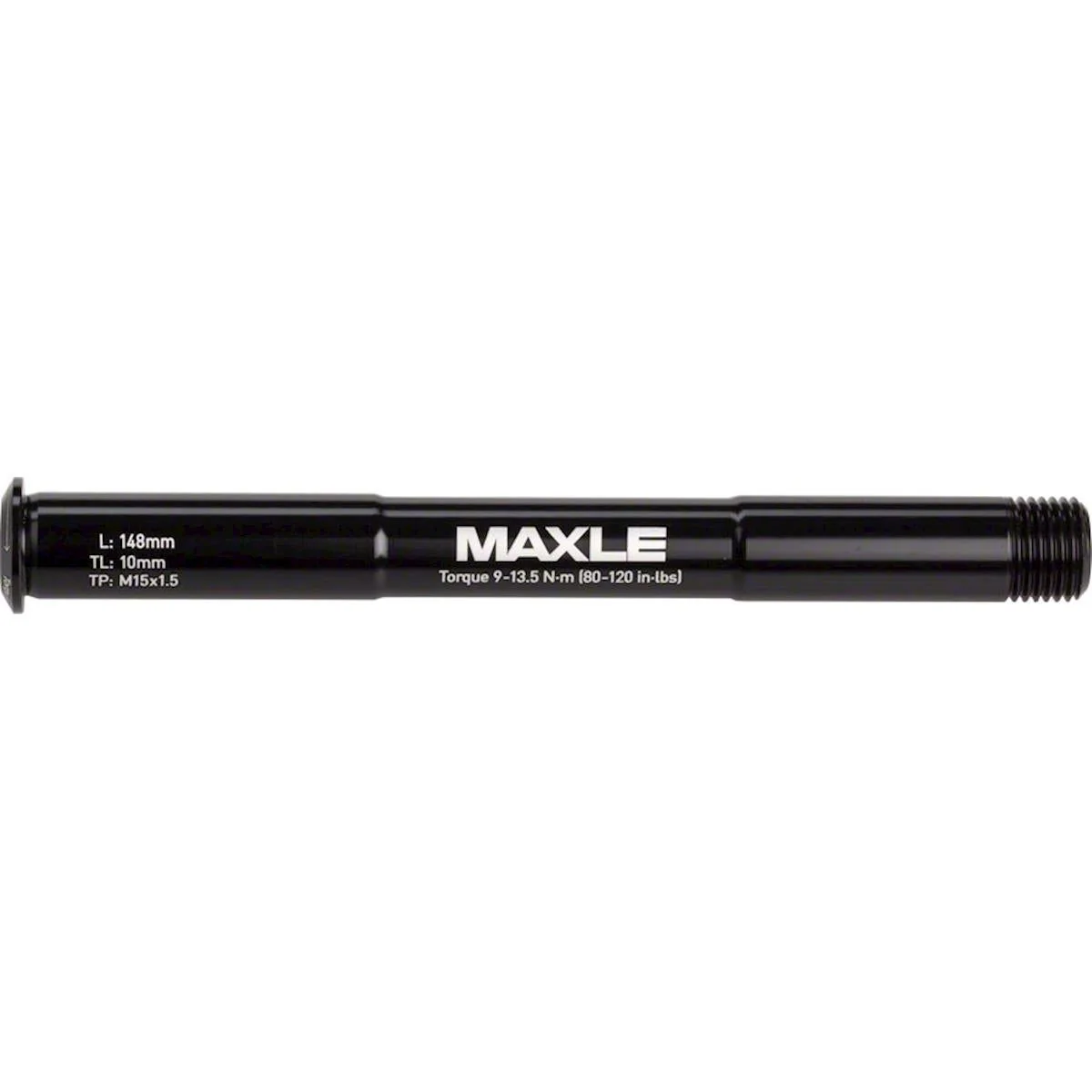 Rock Shox Maxle Stealth Front MTB Thru-Axle - 15x100mm Length 148mm, Thread 9mm, Pitch M15x1.50 Black