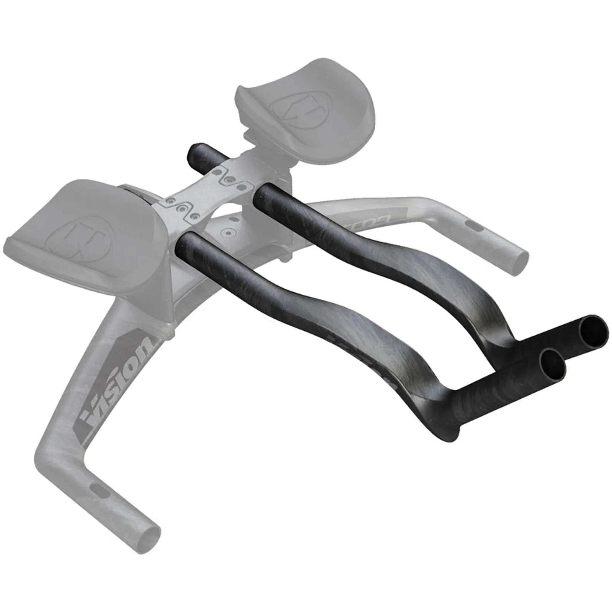 Vision Speed Extensions, 400mm Length, J-Bend Shape, Aero Bar Add-on – Carbon