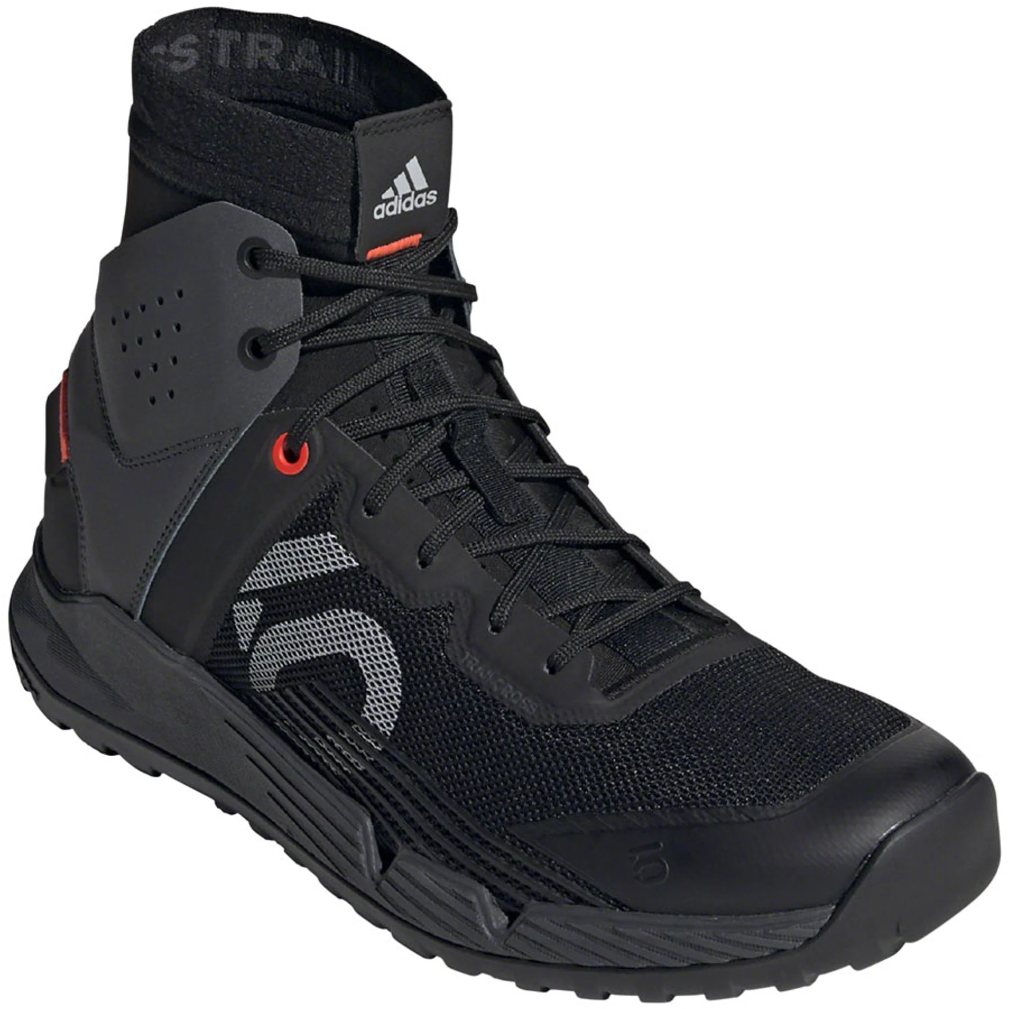Trailcross Mid Pro Flat Shoes - Men's, Core Black / Grey Two / Solar Red - Image 6