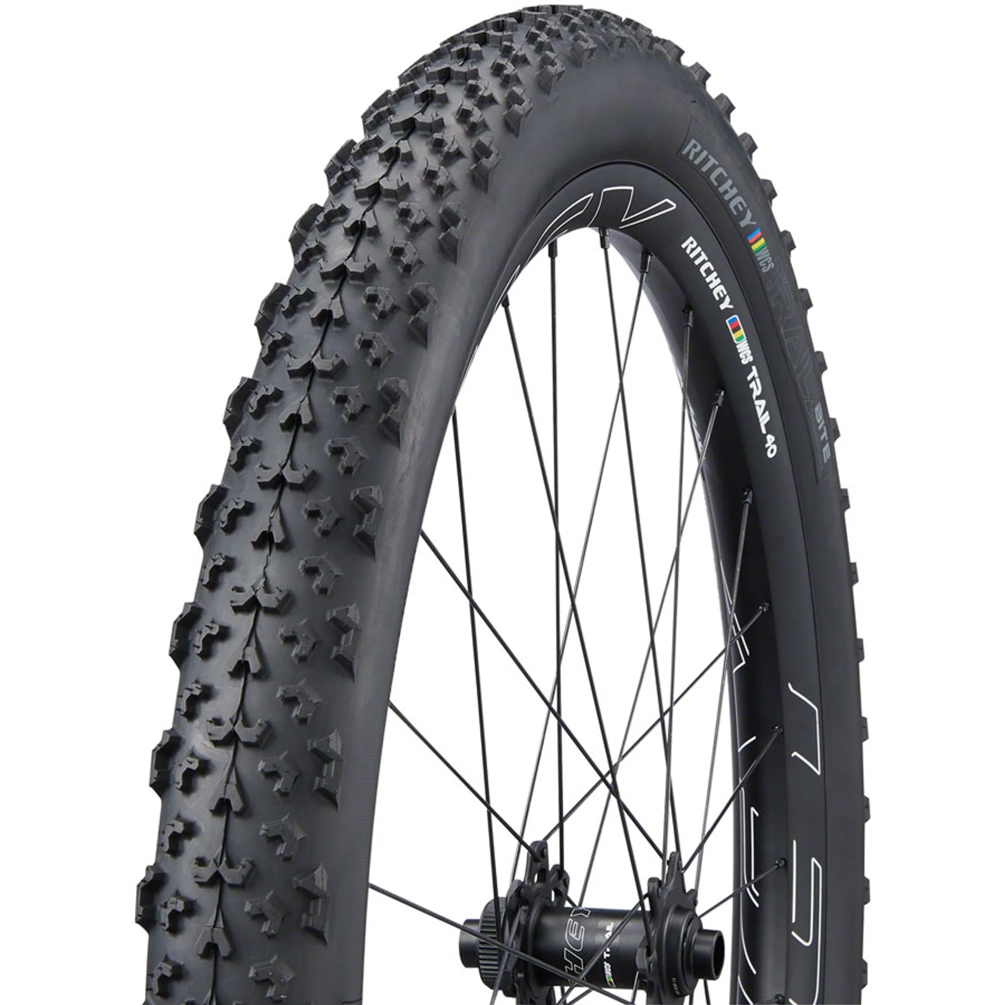 WCS Trail Bite Tire - 27 x 2.25, Tubeless, Folding, Black, 120tpi - Image 2