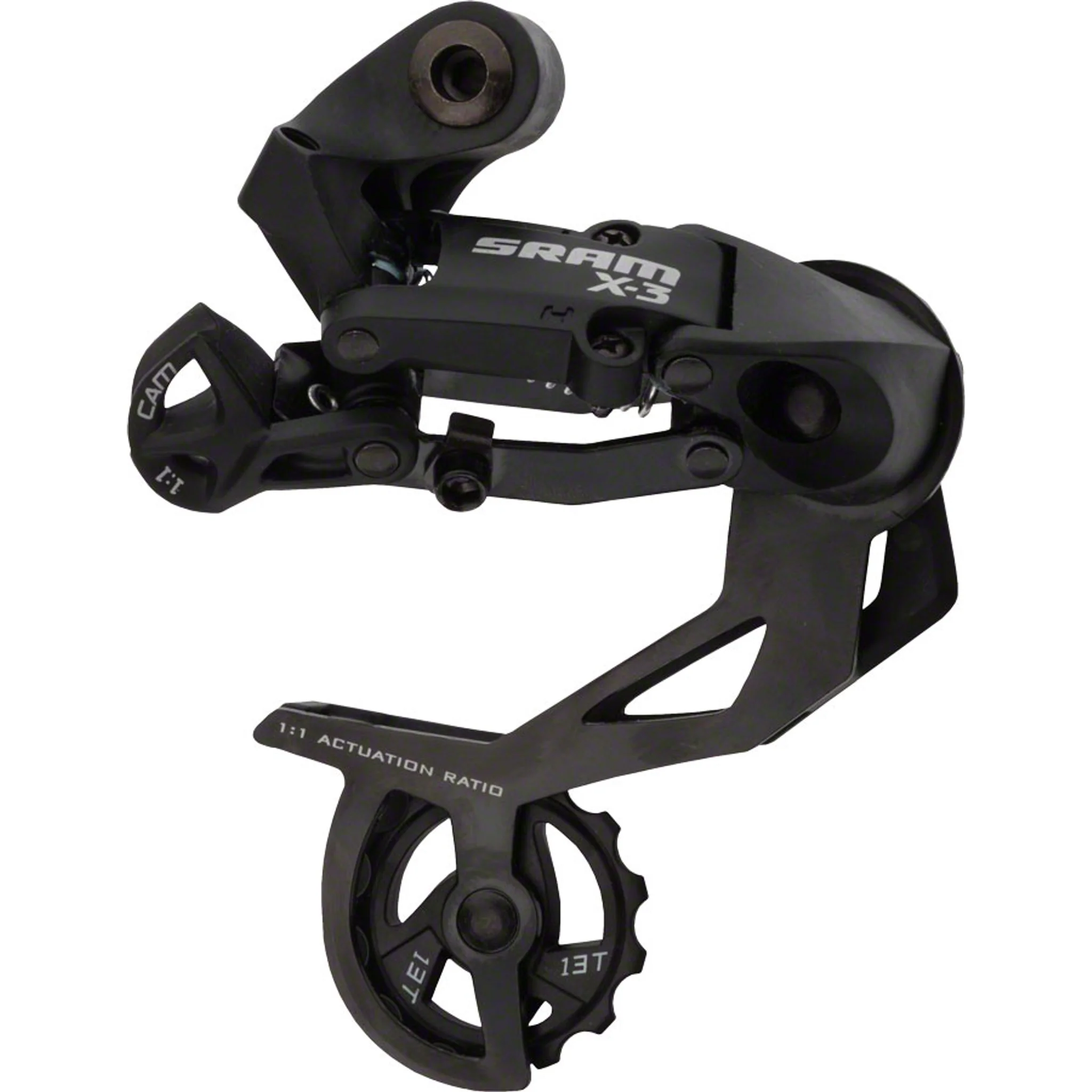 X3 Rear Derailleur - 7,8,9 Speed, Long Cage, Black