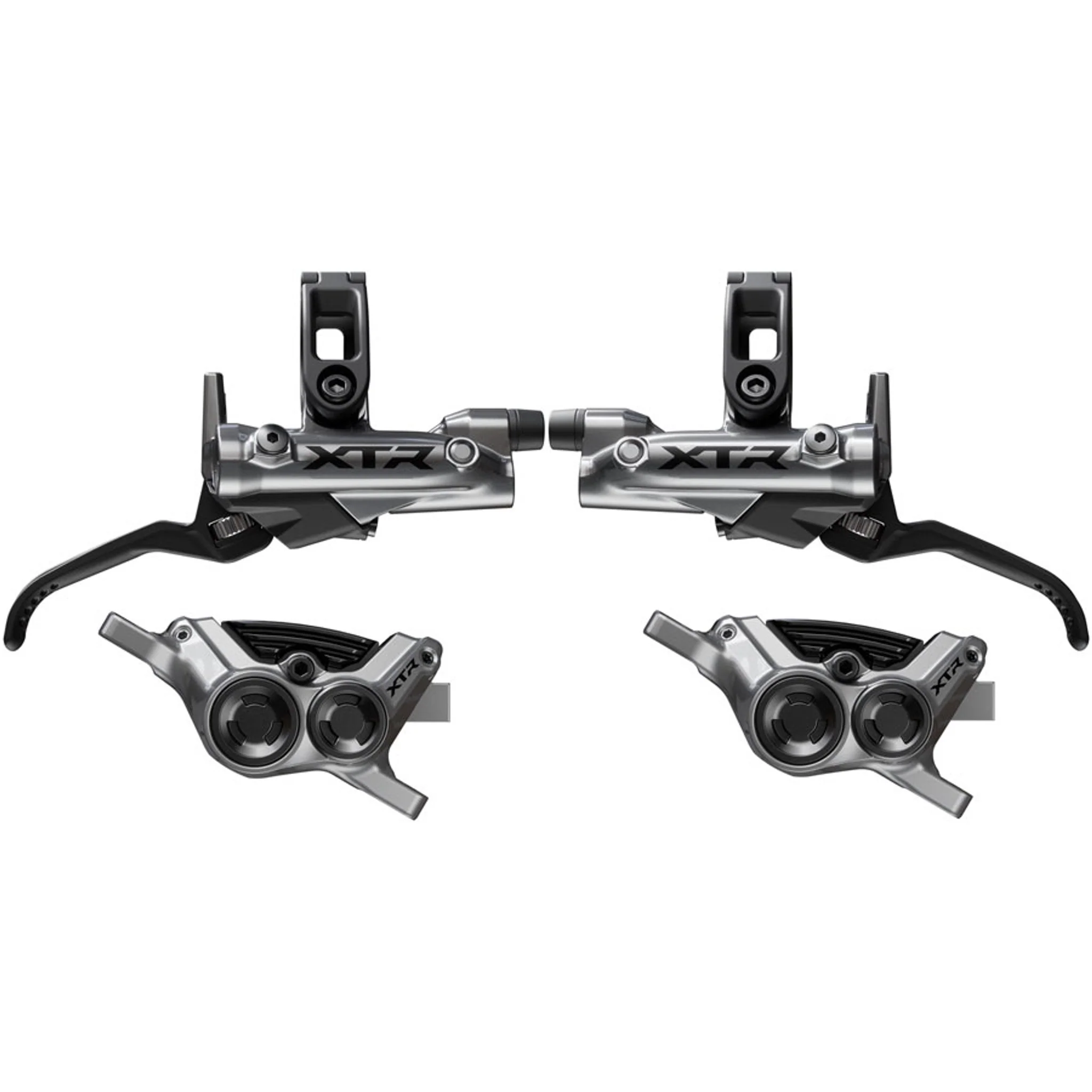 XTR M9220 Enduro Disc Brake Upgrade Kit - Right and Left BL-M9220 Levers, Post Mount, Front and Rear BR-M9220 4-Piston Calipers